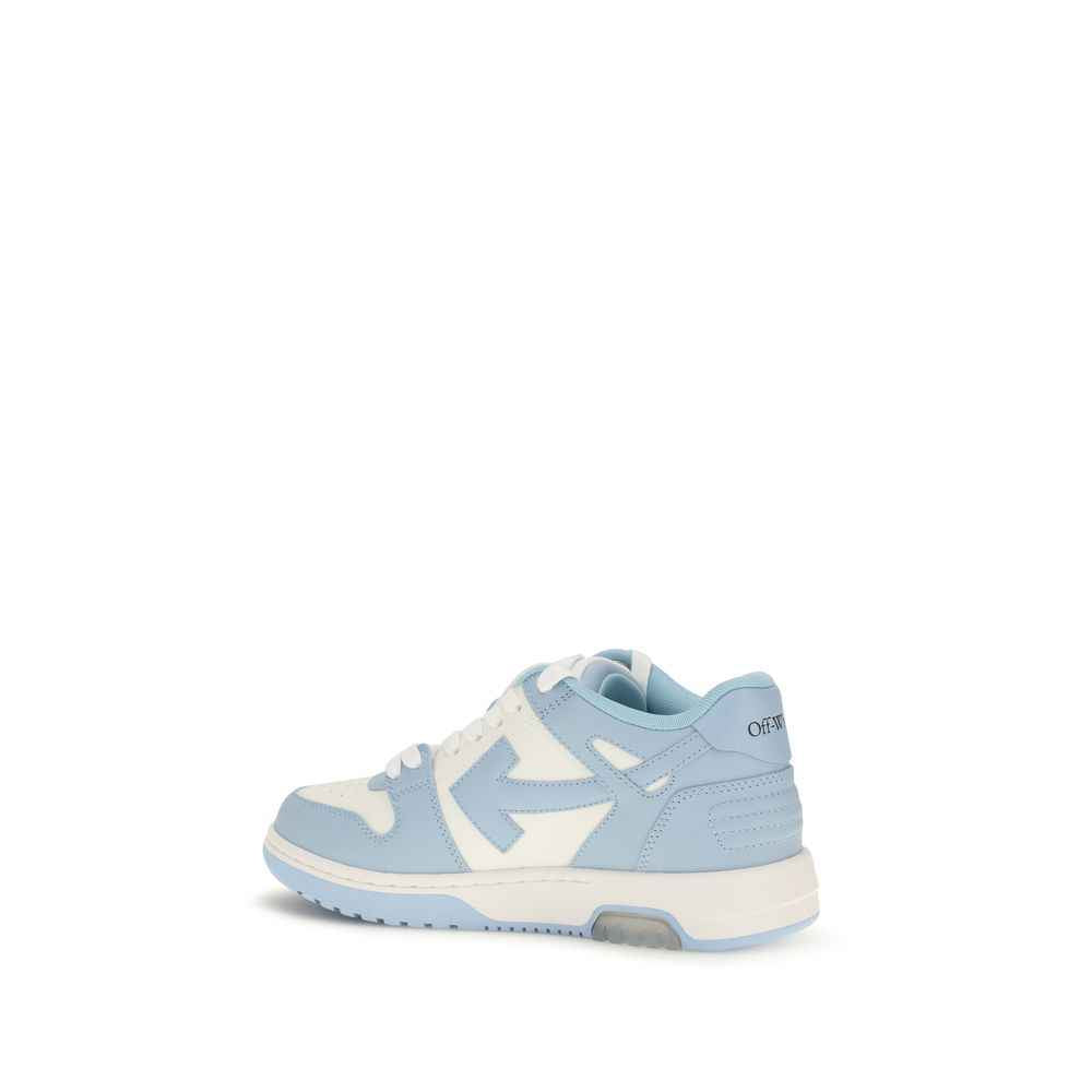Off-White Blue Calf Leather Bos Taurus Sneakers