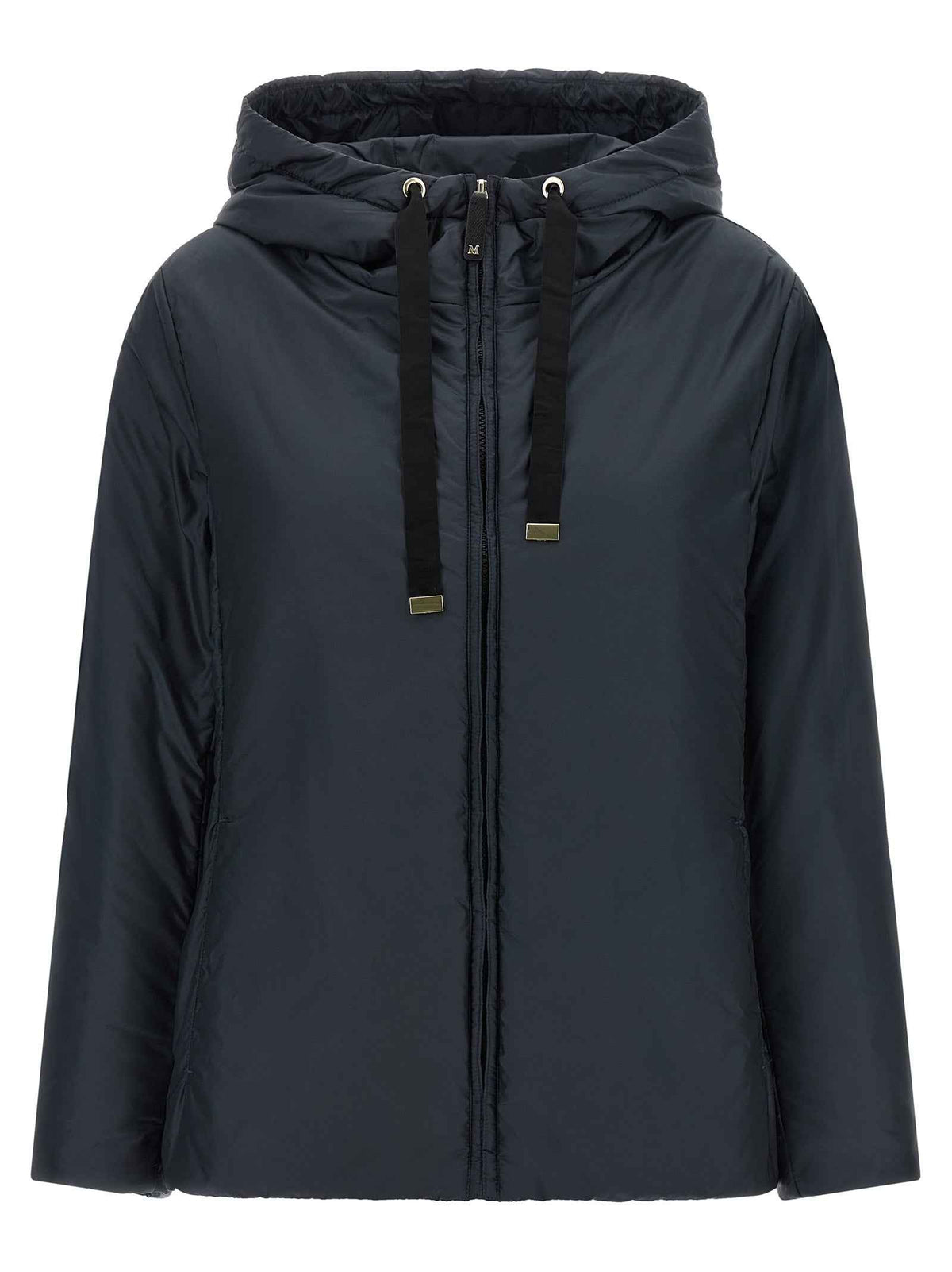 Max Mara Blue Polyester Shell Jacket