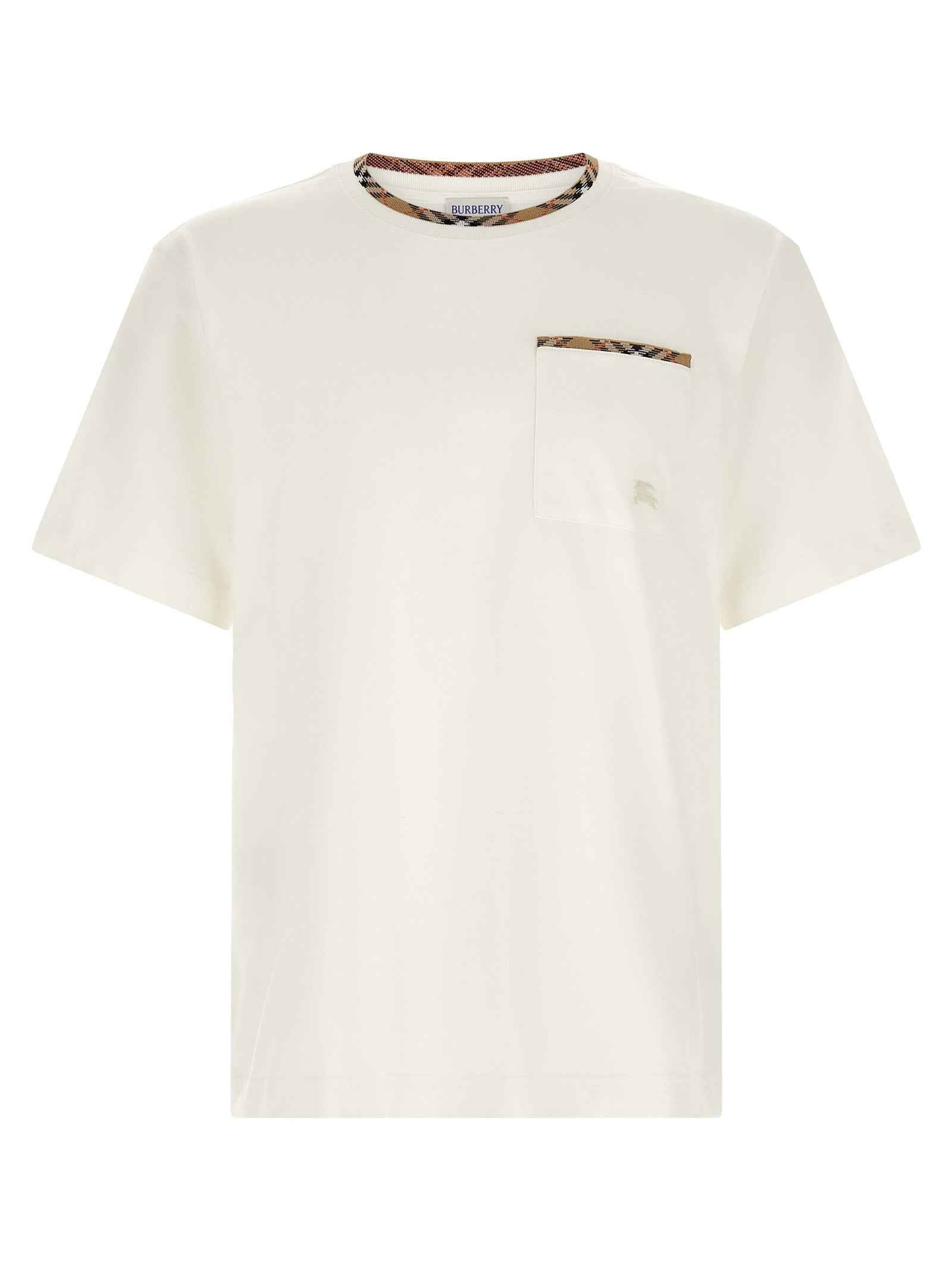 Burberry White Cotton T-Shirt