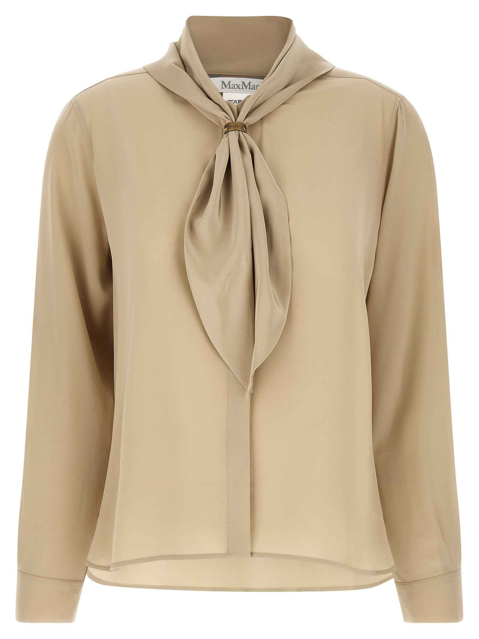 Max Mara Beige Silk Blouse