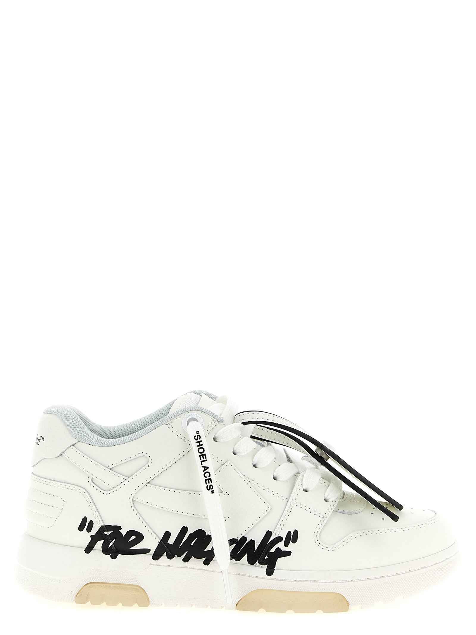 Off-White Bicolor Calfskin Athletic Sneakers