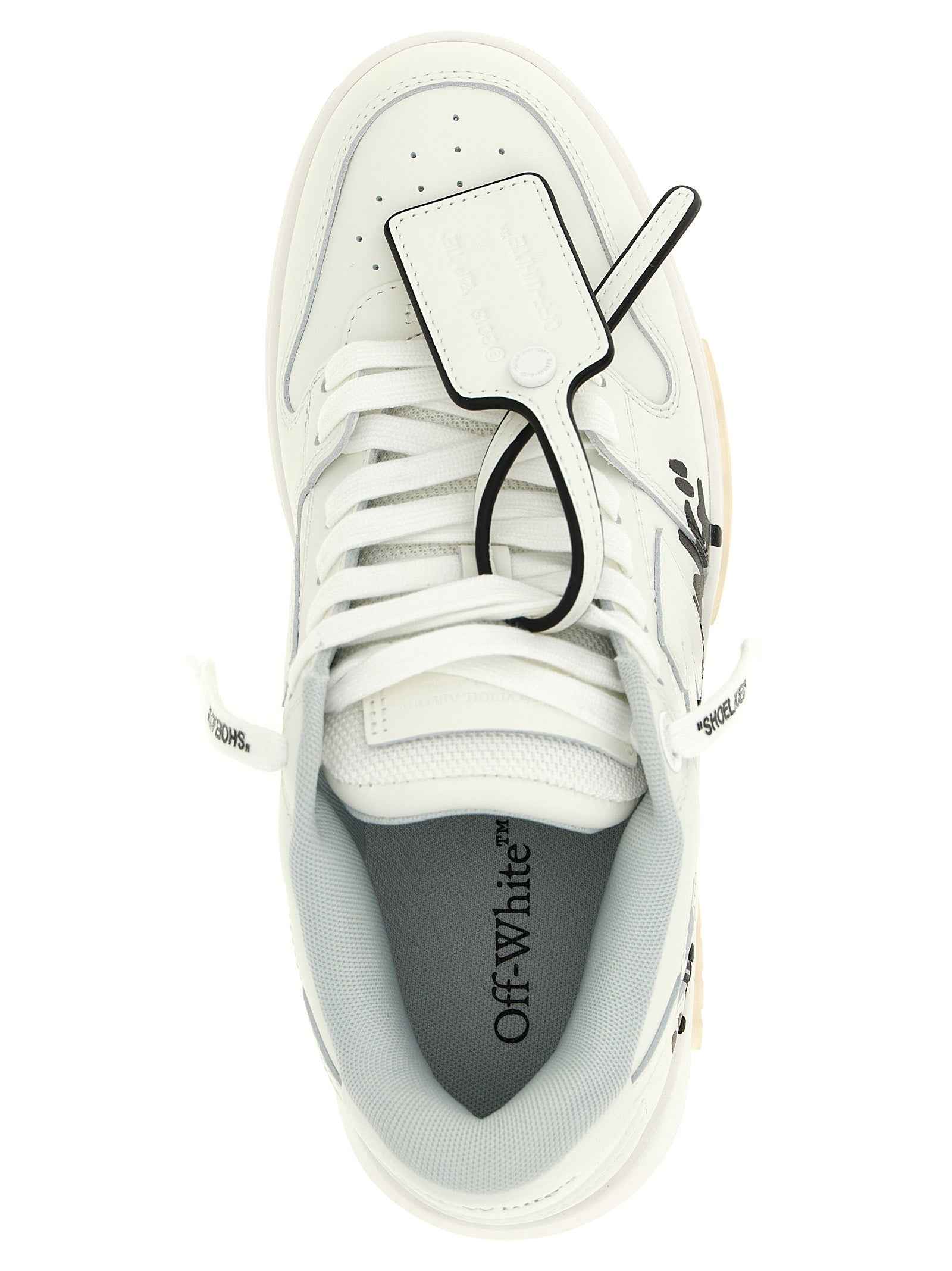 Off-White Bicolor Calfskin Athletic Sneakers