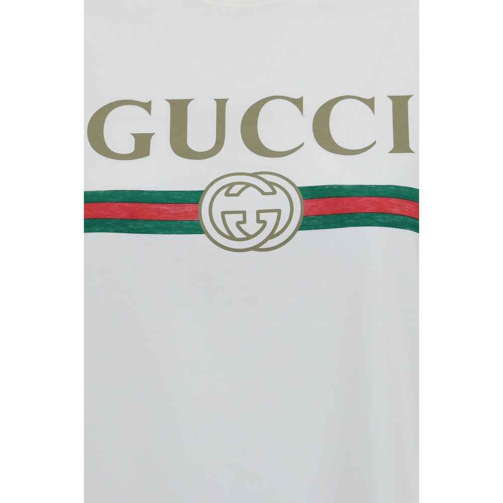Gucci White Cotton T-Shirt