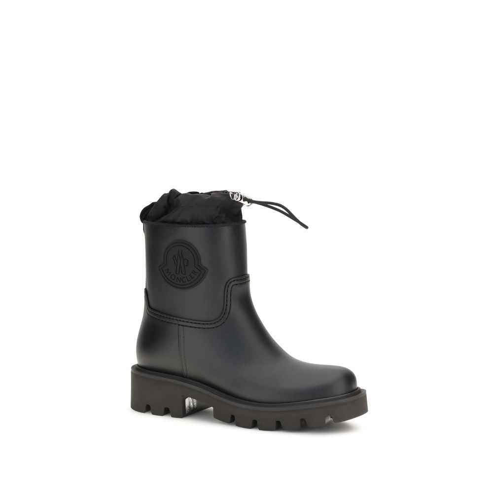 Moncler Black Pvc Rain Boots