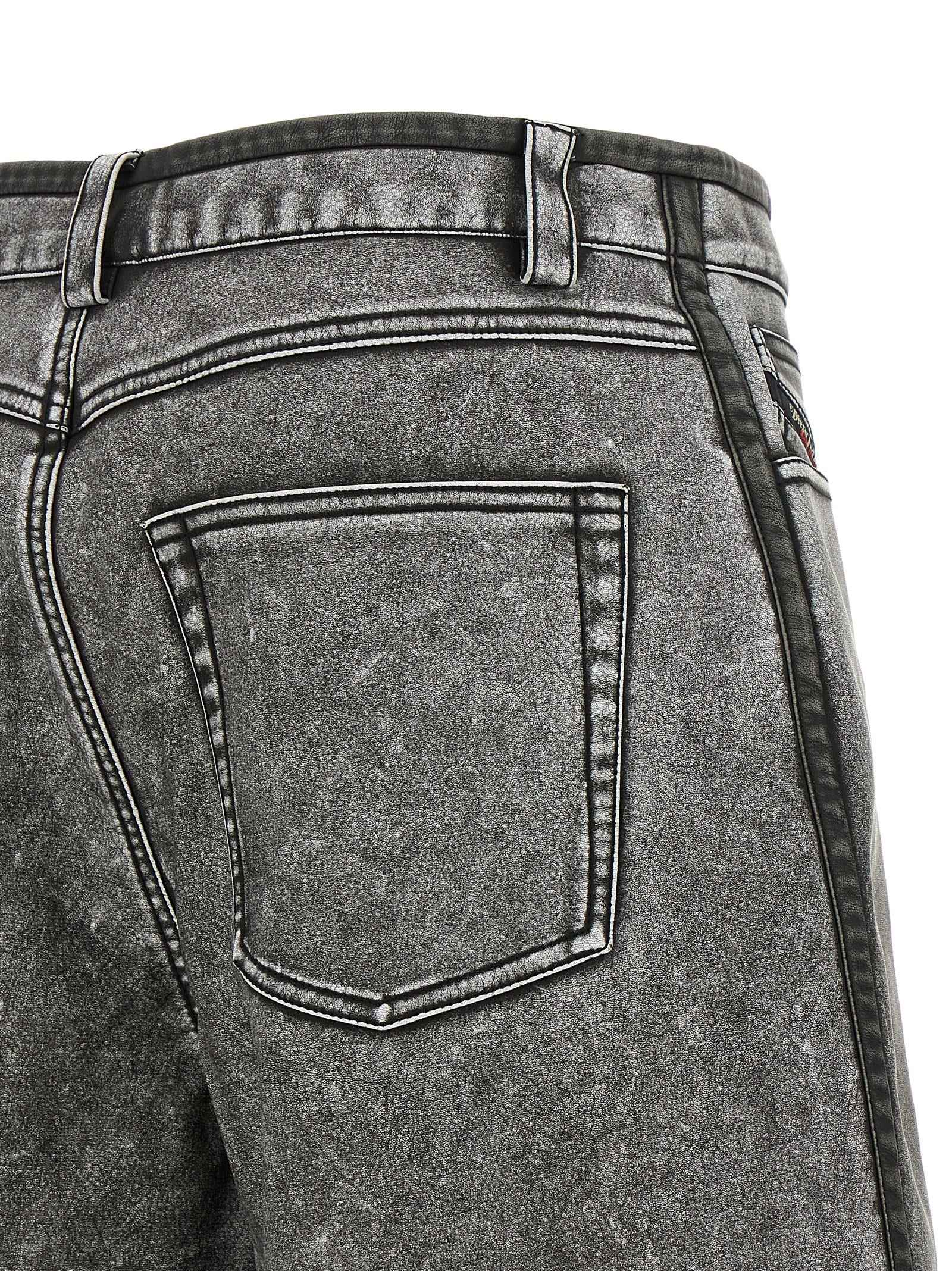 Diesel Gray Polyethylene Bermuda Shorts