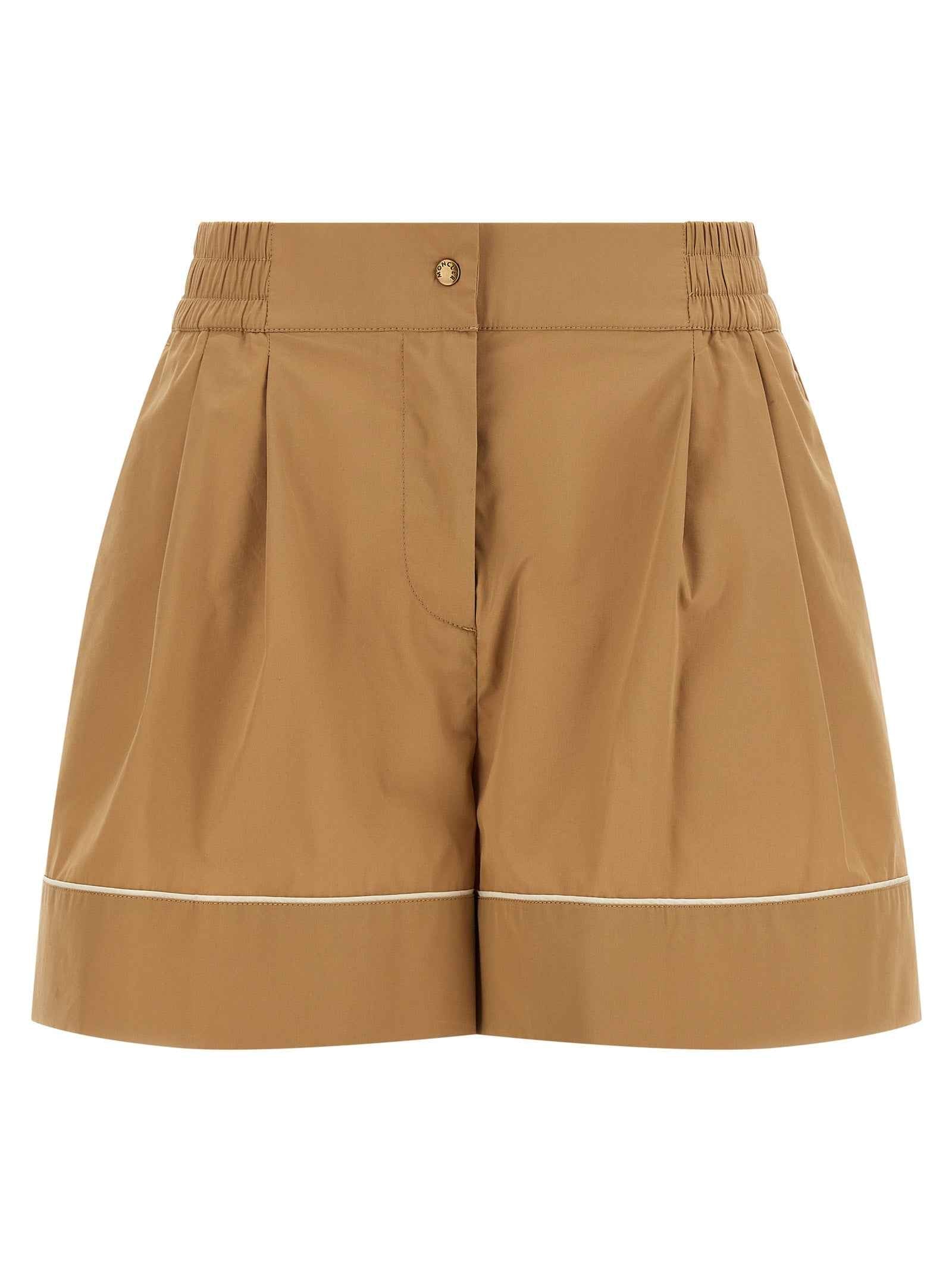 Moncler Beige Nylon Bermuda Shorts
