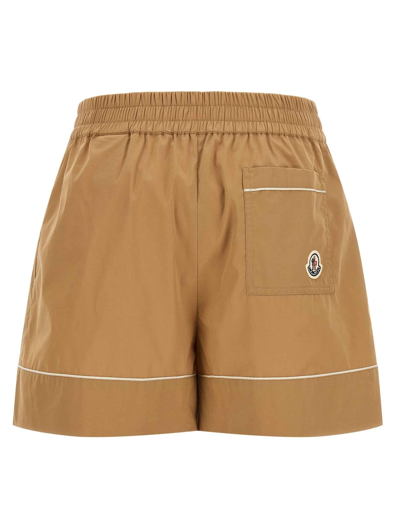 Moncler Beige Nylon Bermuda Shorts
