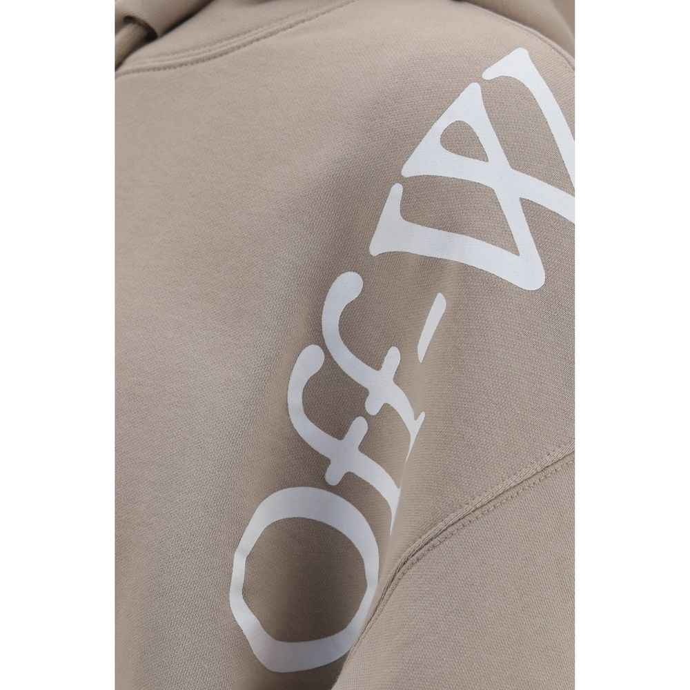 Off-White Beige Cotton Sweatshirt