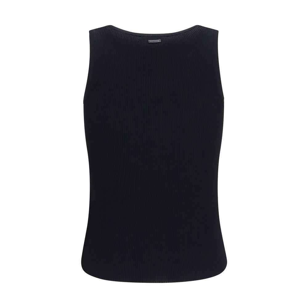 Max Mara Black Viscose Tank Tops