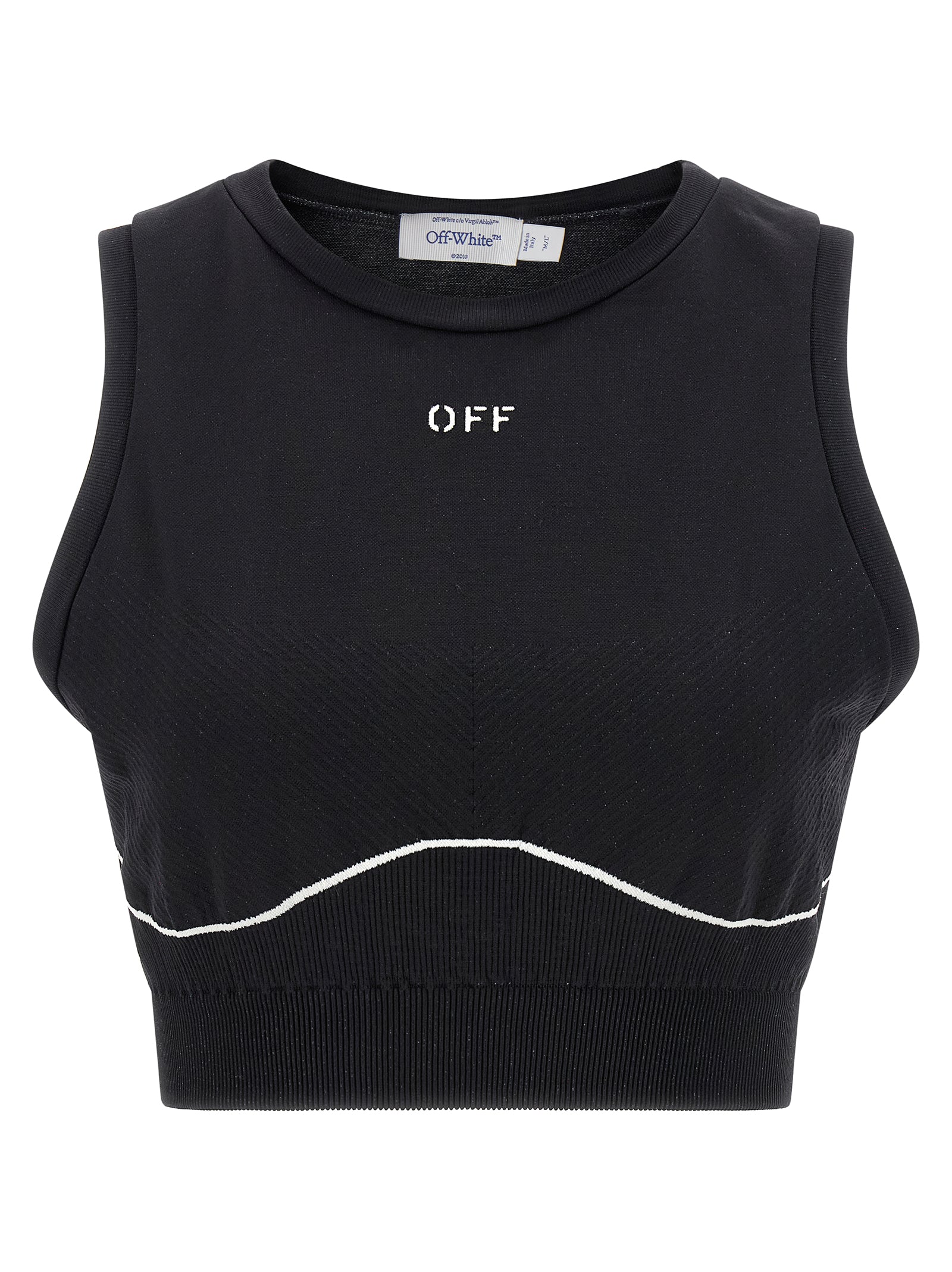Off-White Black Polyamide Sport Bra