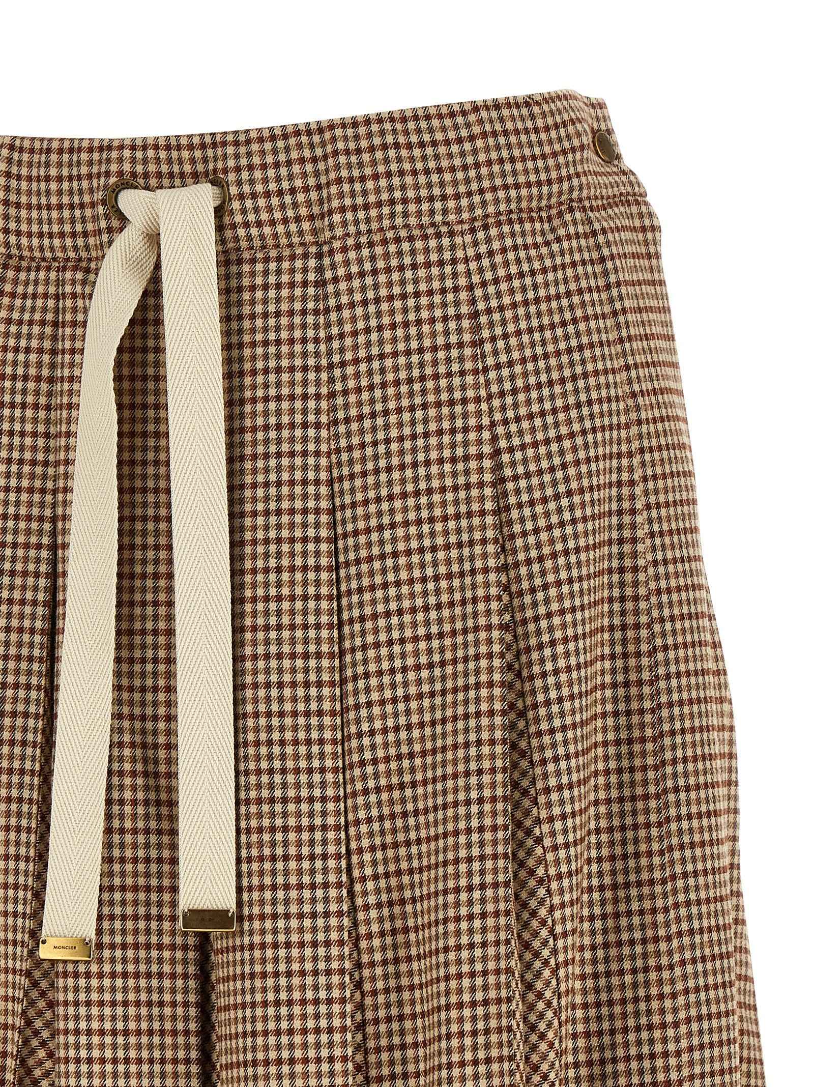 Moncler Beige Viscose Midi Skirt