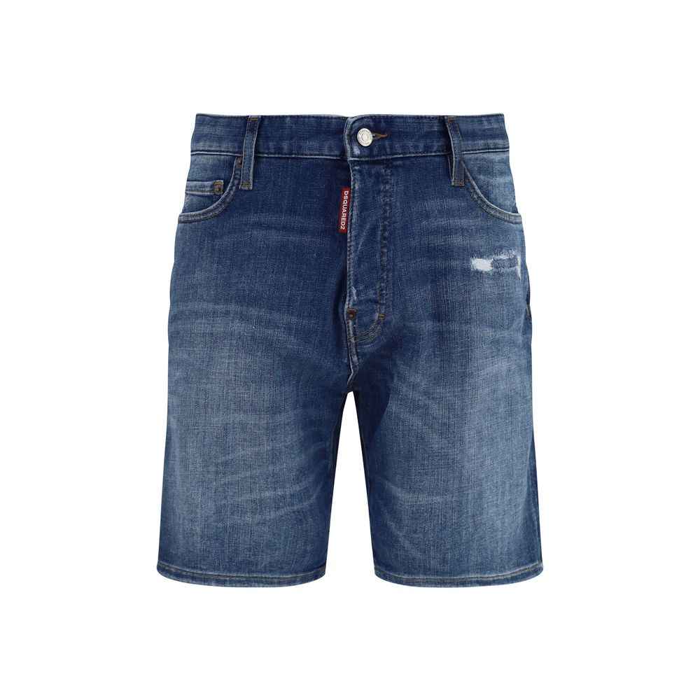 Dsquared² Blue Cotton Bermuda Shorts