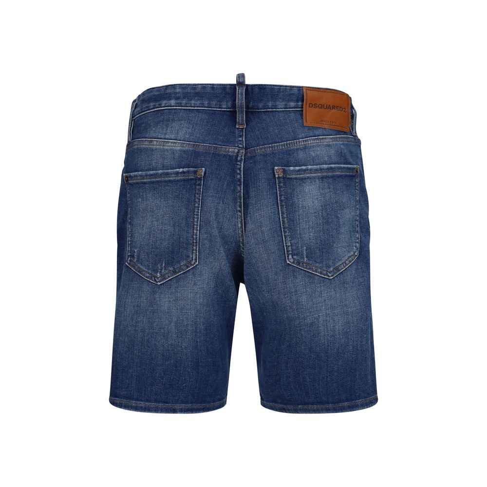 Dsquared² Blue Cotton Bermuda Shorts