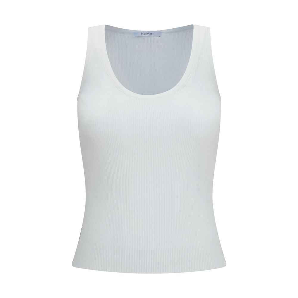Max Mara White Viscose Tank Tops