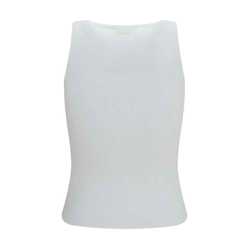Max Mara White Viscose Tank Tops