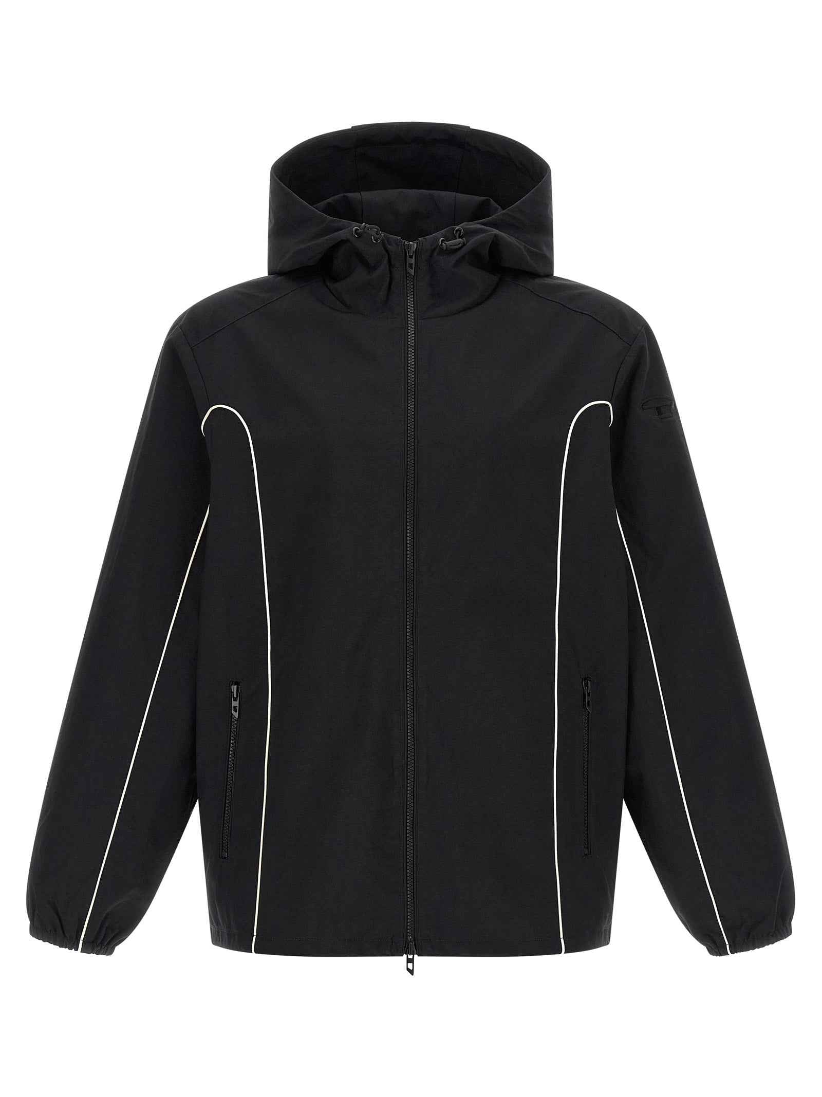 Diesel Black Polyamide Shell Jacket