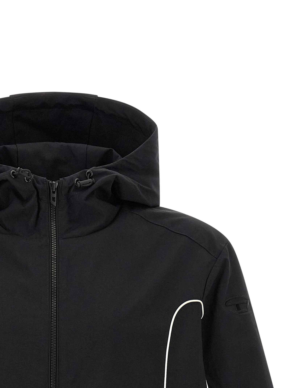 Diesel Black Polyamide Shell Jacket