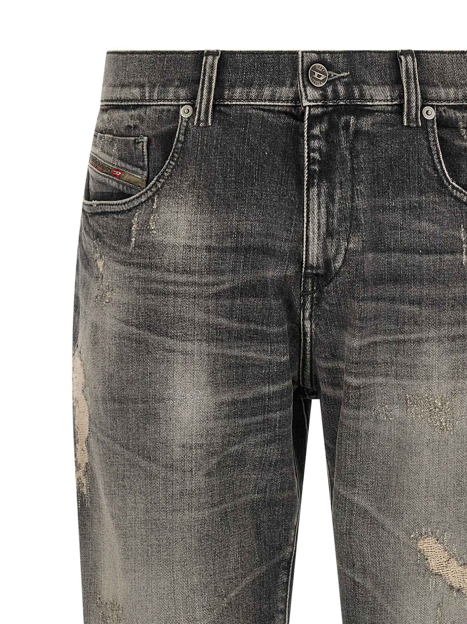 Diesel Gray Cotton Skinny Jeans