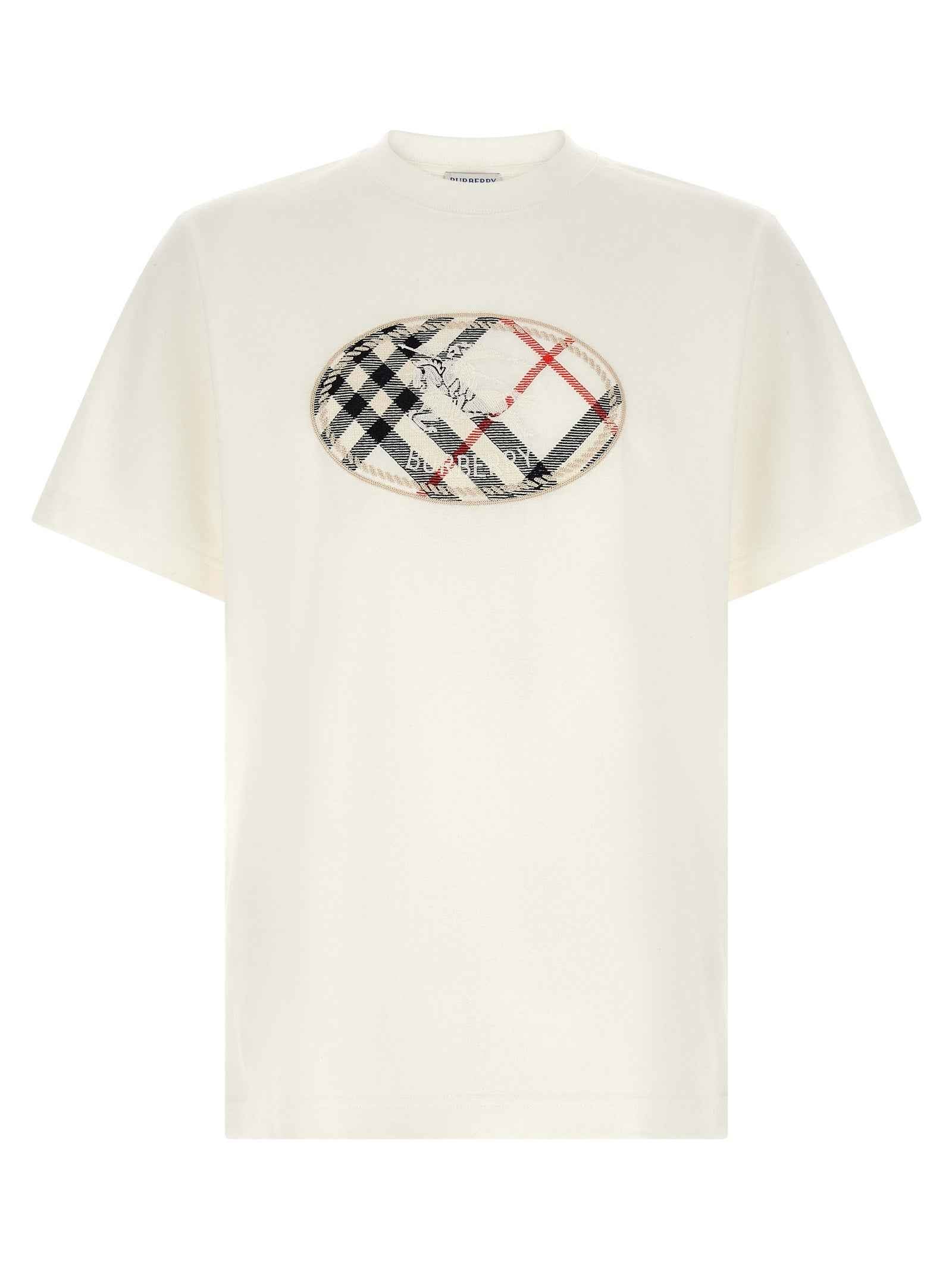 Burberry White Cotton T-Shirt