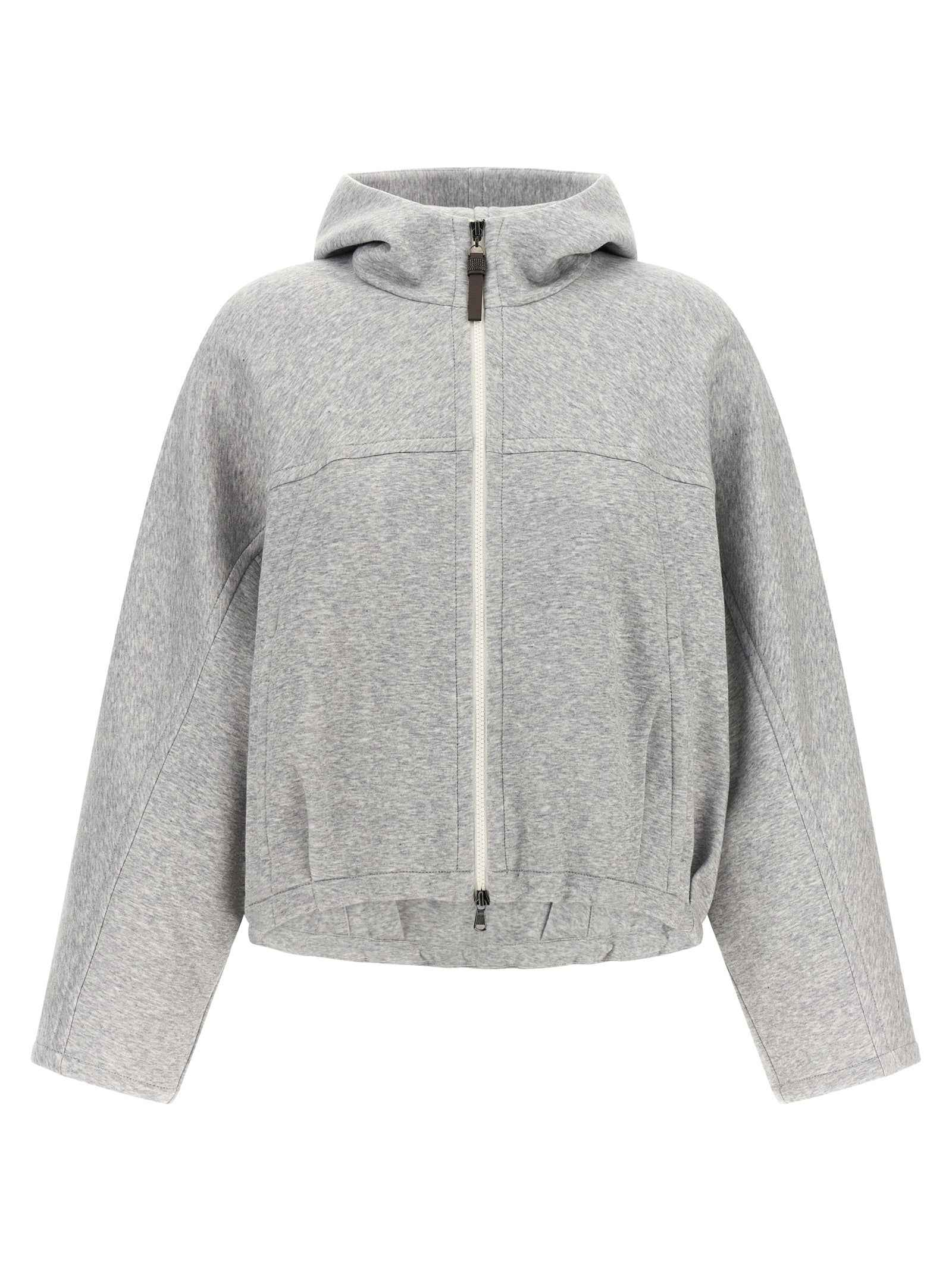 Brunello Cucinelli Gray Cotton Hoodie