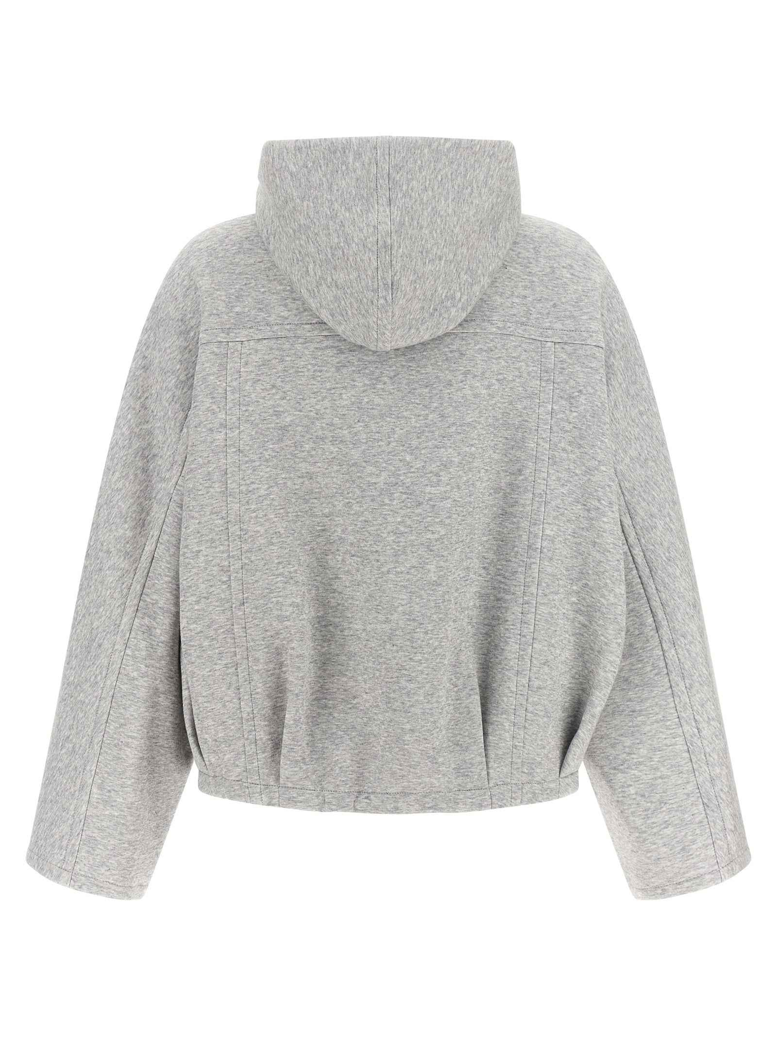 Brunello Cucinelli Gray Cotton Hoodie