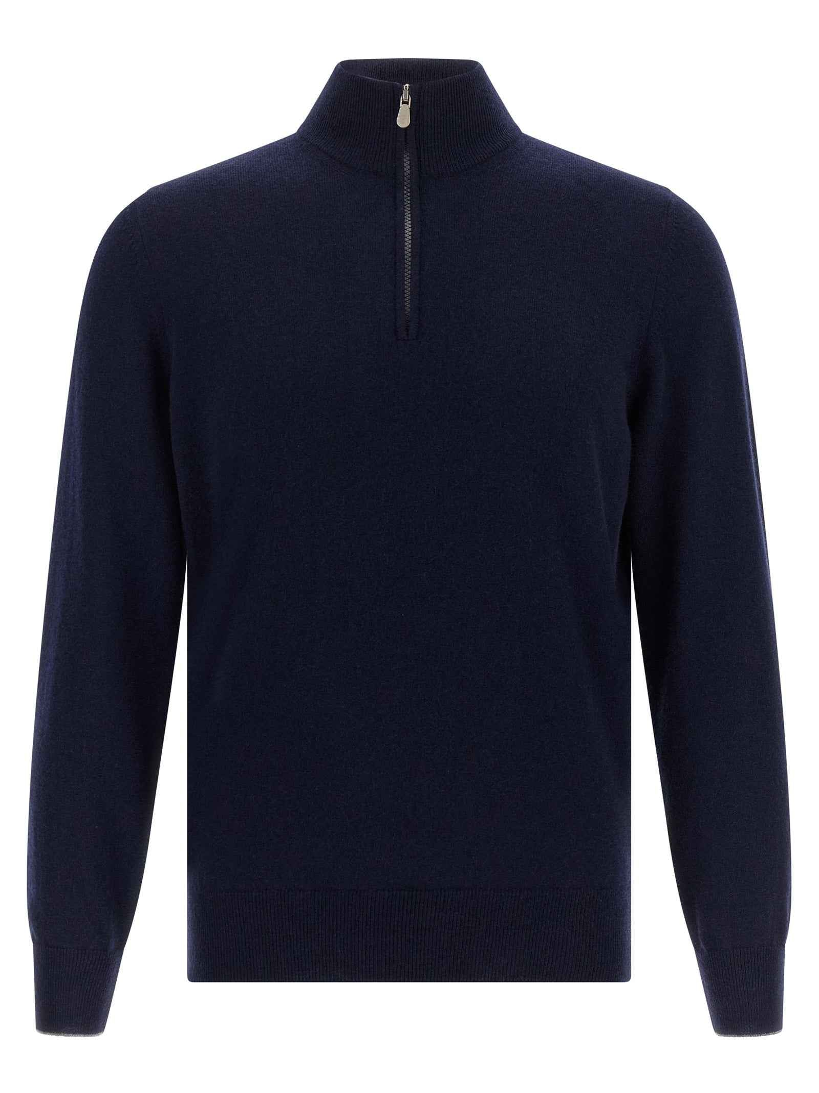 Brunello Cucinelli Blue Cashmere Cardigan
