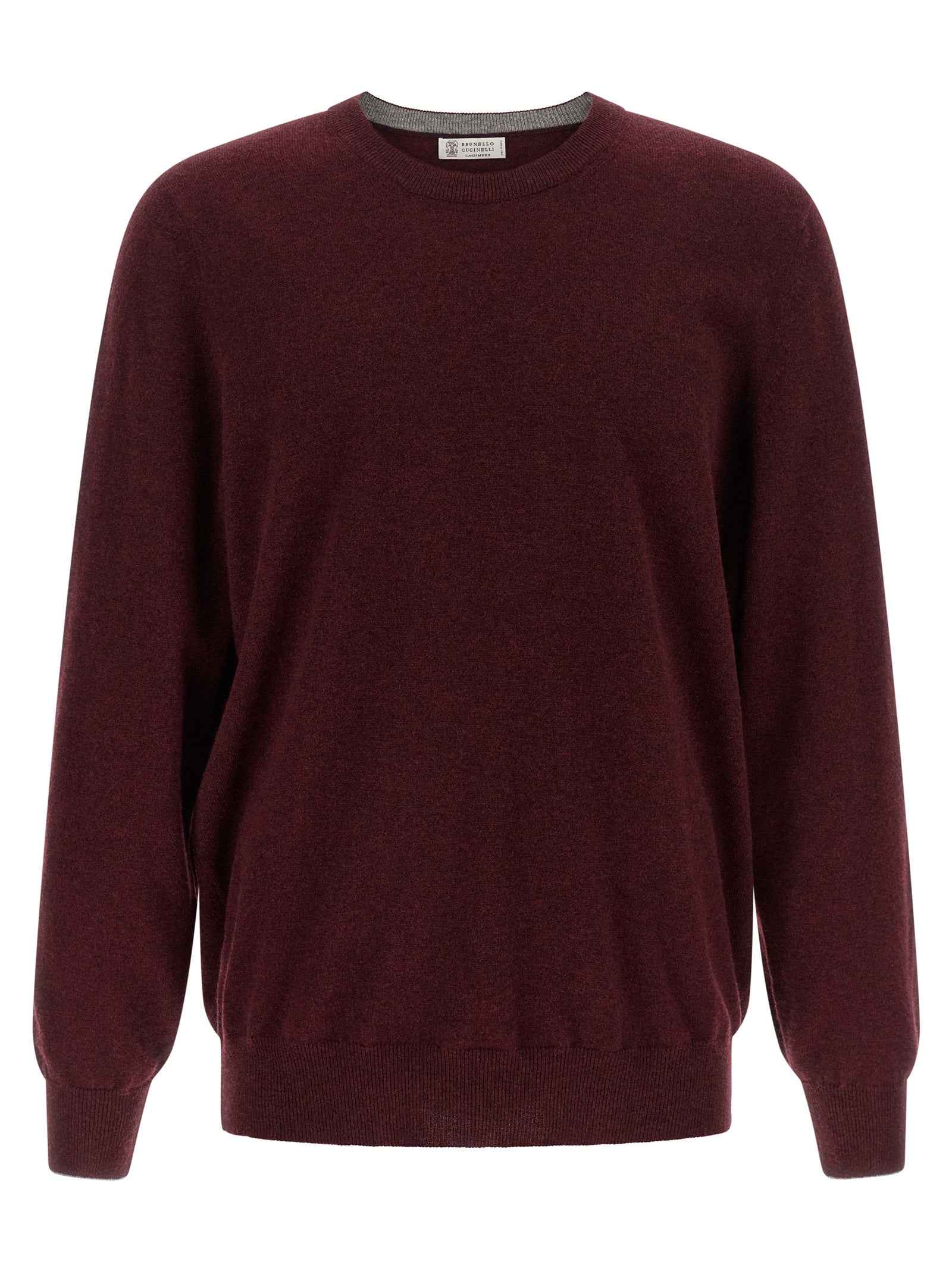 Brunello Cucinelli Bordeaux Cashmere Cardigan
