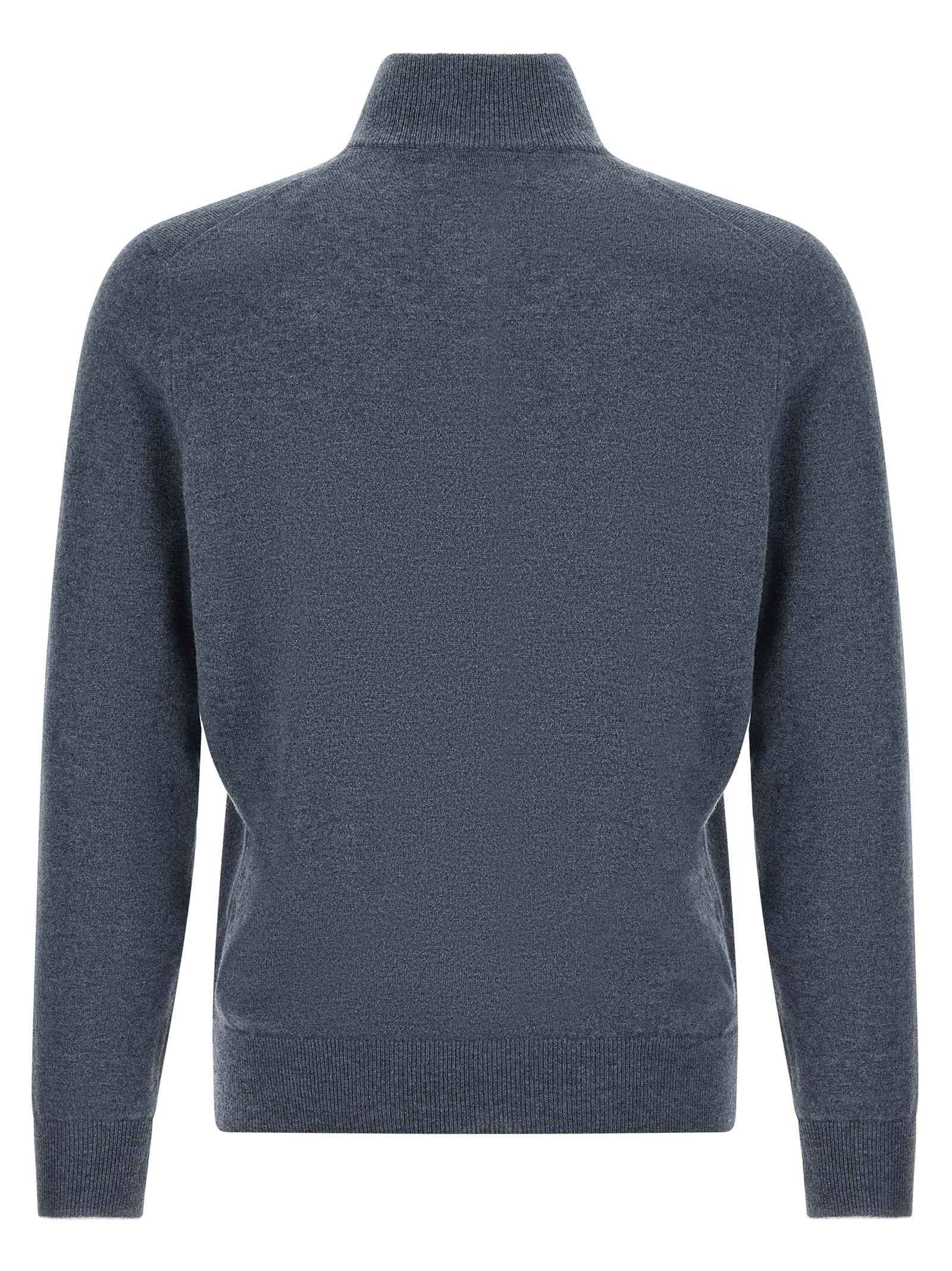 Brunello Cucinelli Blue Cashmere Cardigan