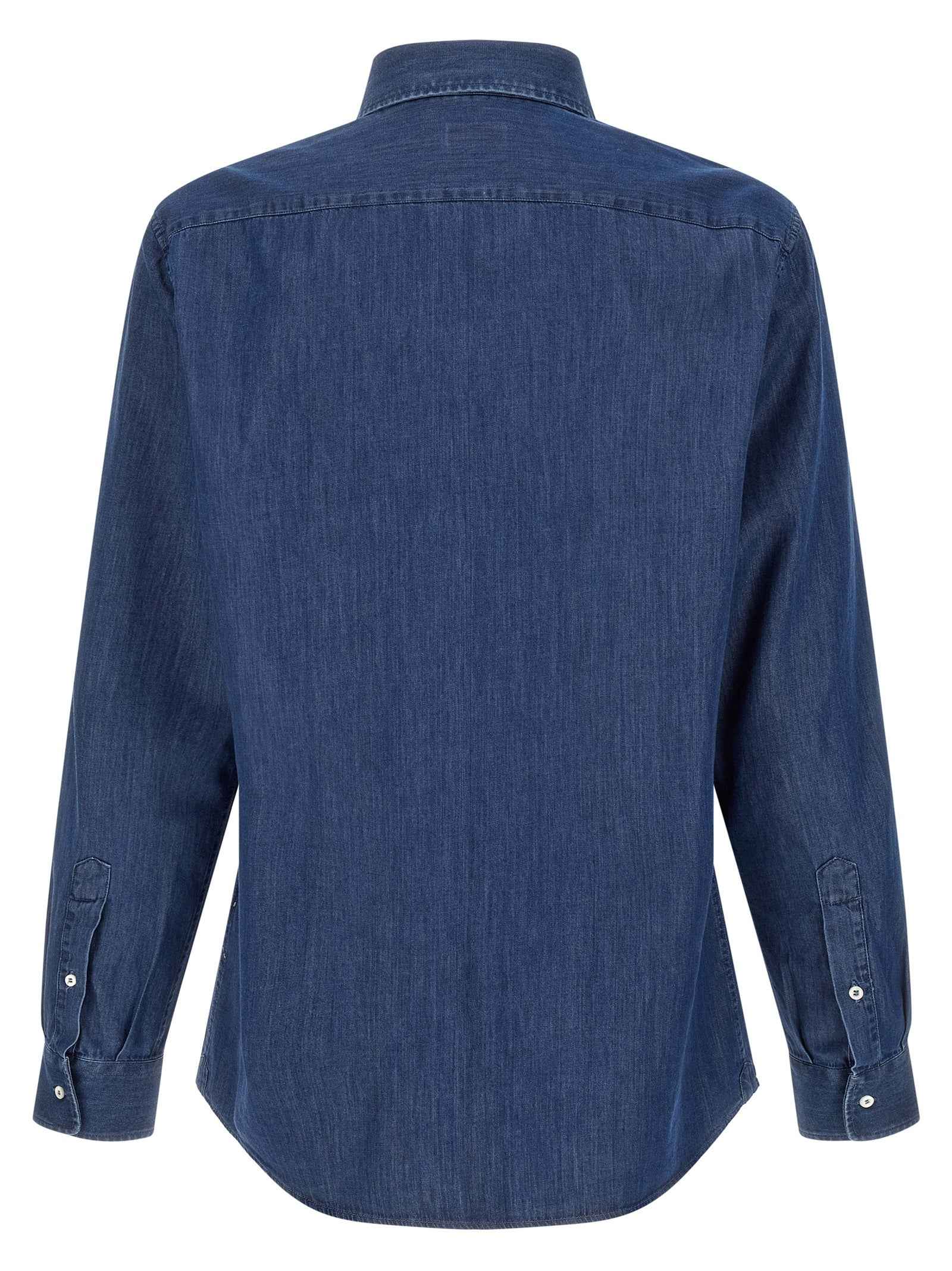 Brunello Cucinelli Blue Cotton Blouse