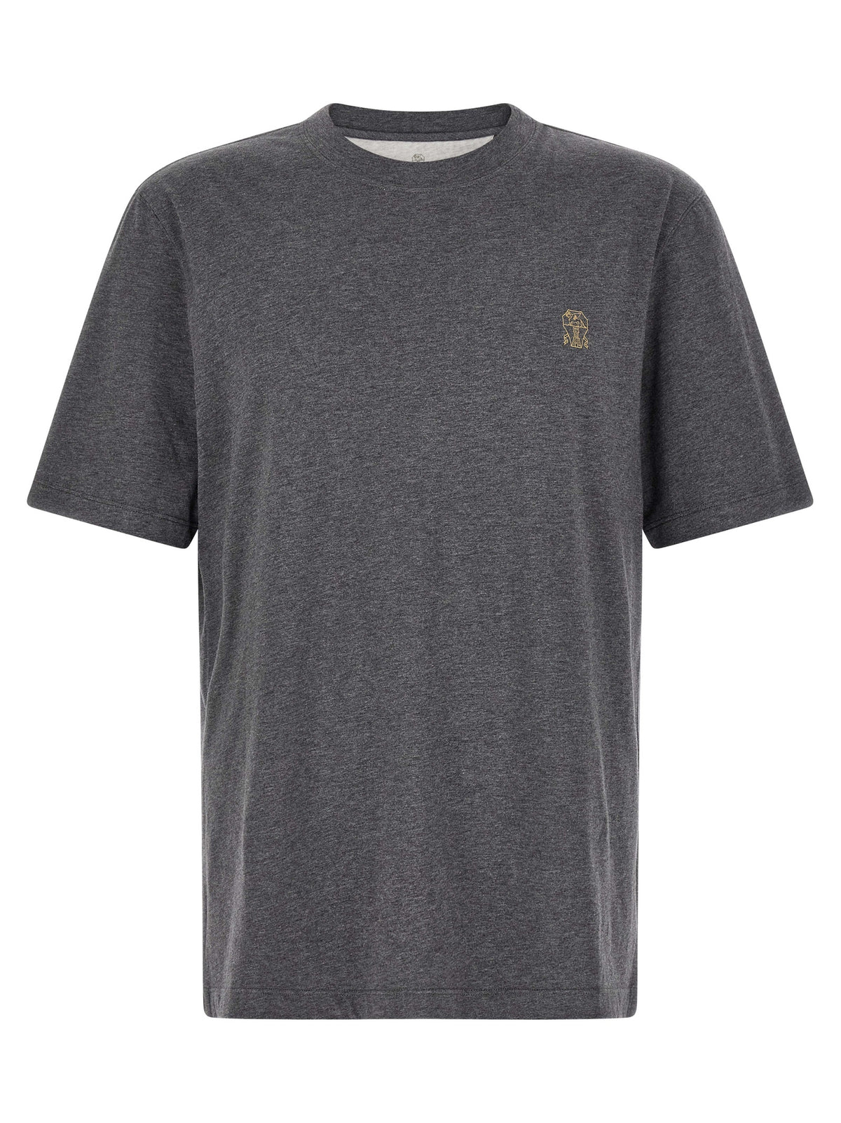Brunello Cucinelli Gray Cotton T-Shirt