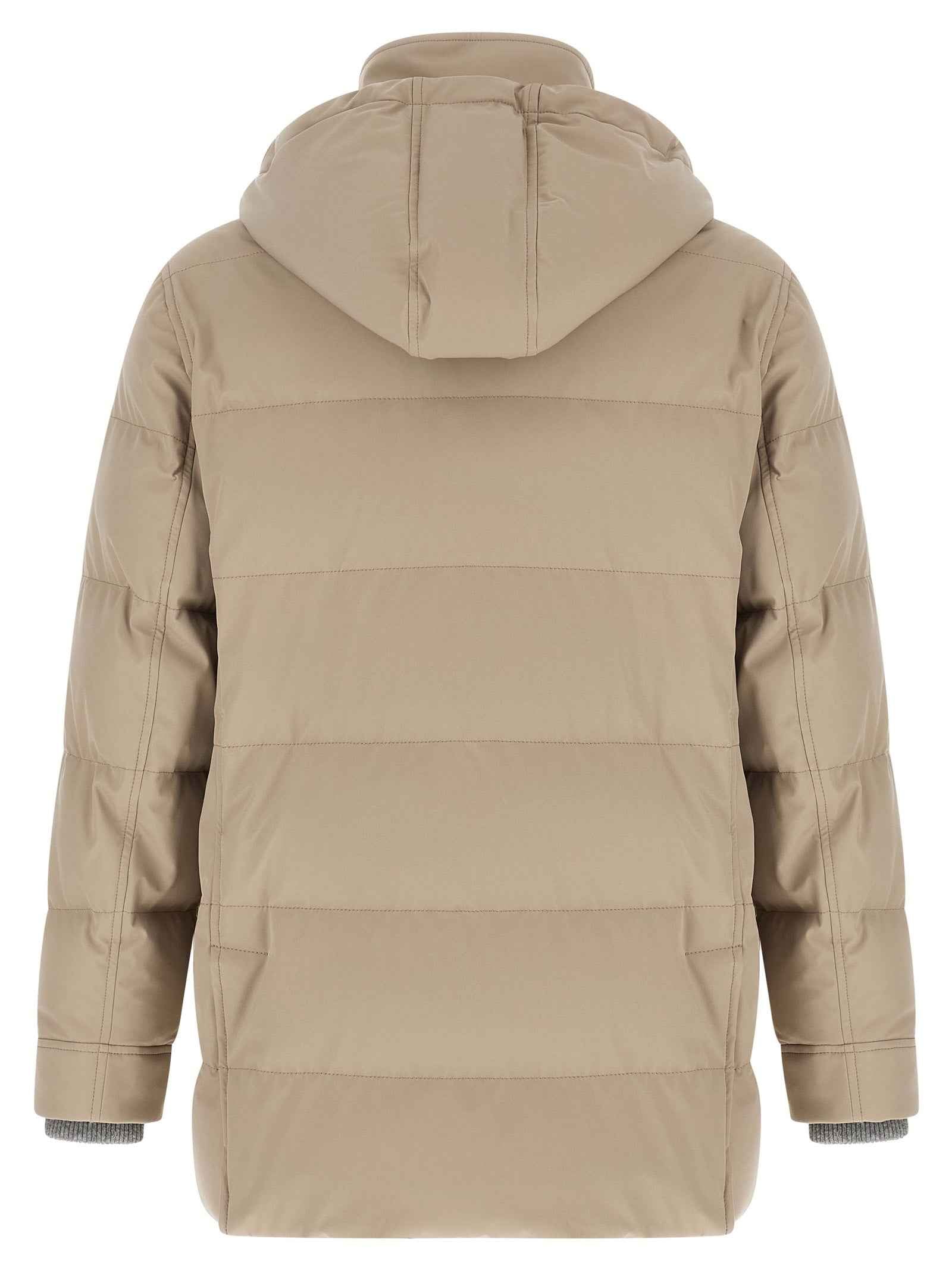 Brunello Cucinelli Beige Polyamide Parka