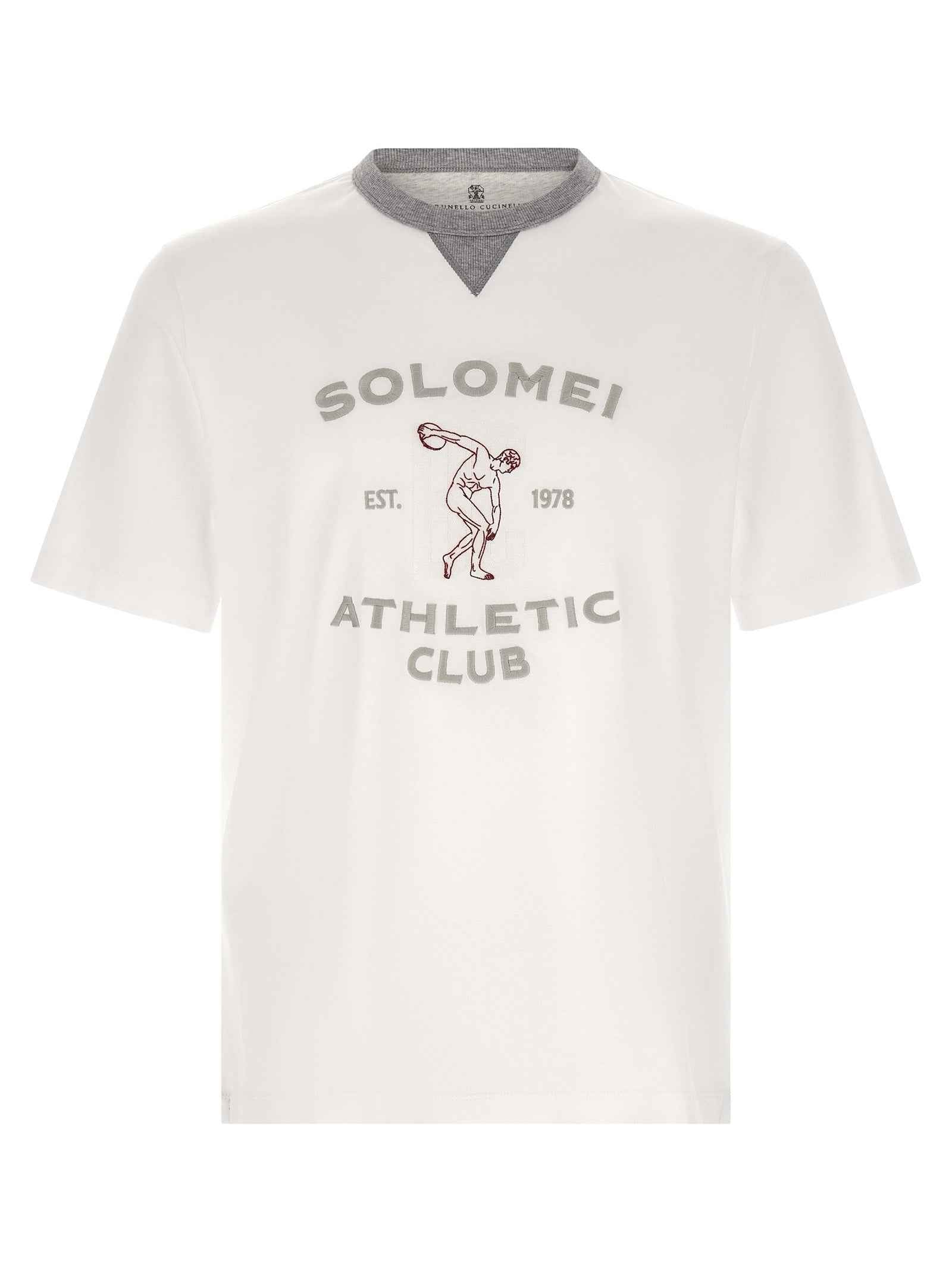 Brunello Cucinelli White Cotton T-Shirt
