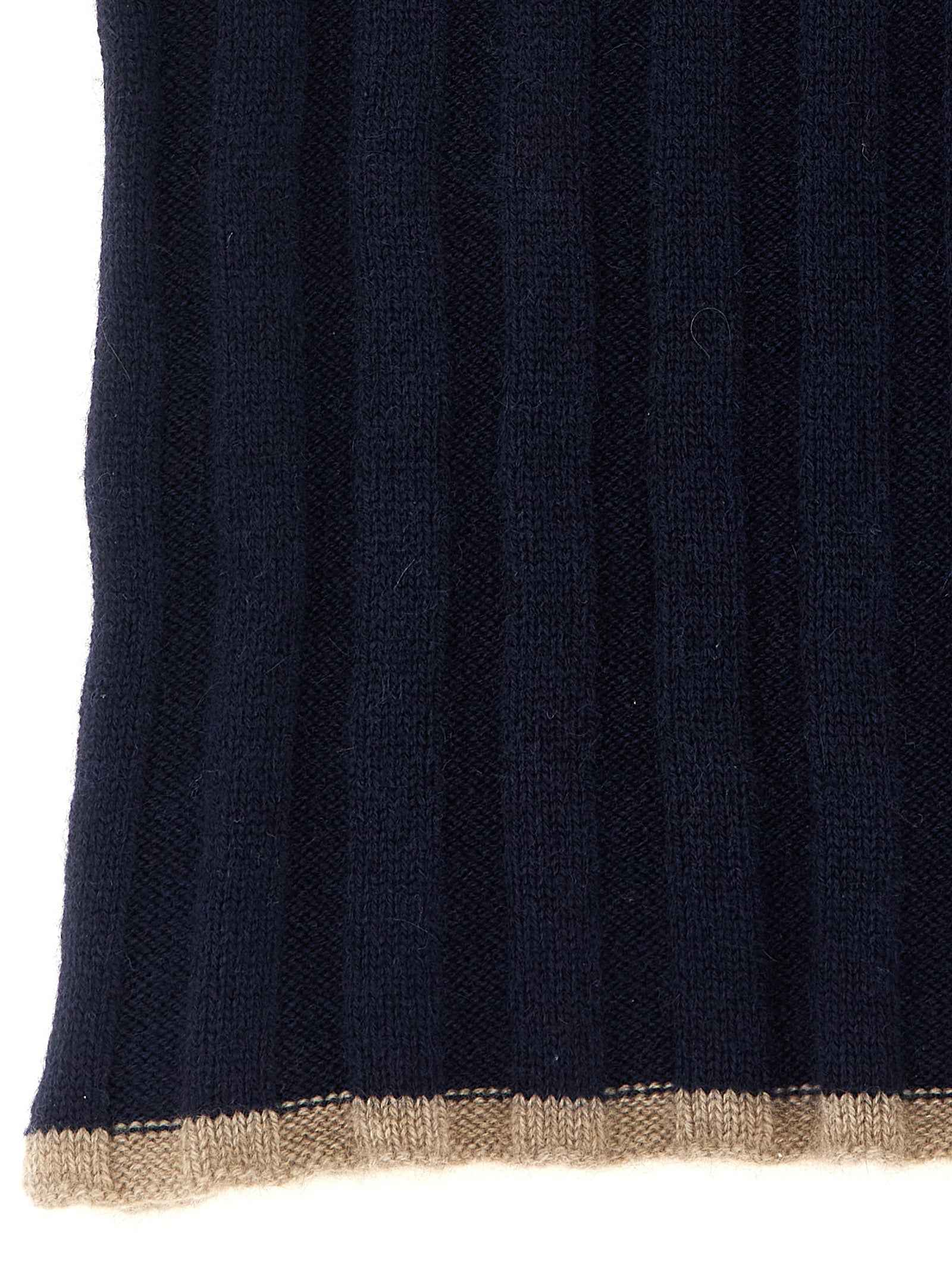 Brunello Cucinelli Blue Cashmere Scarf
