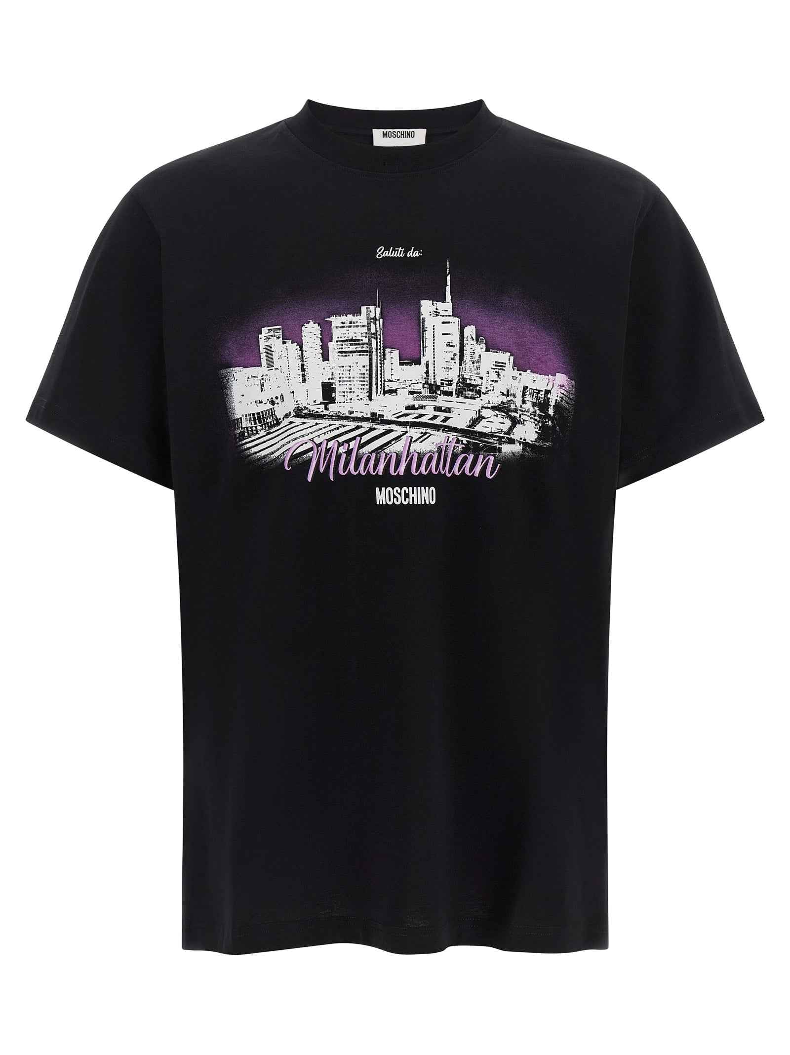 Moschino Black Cotton T-Shirt