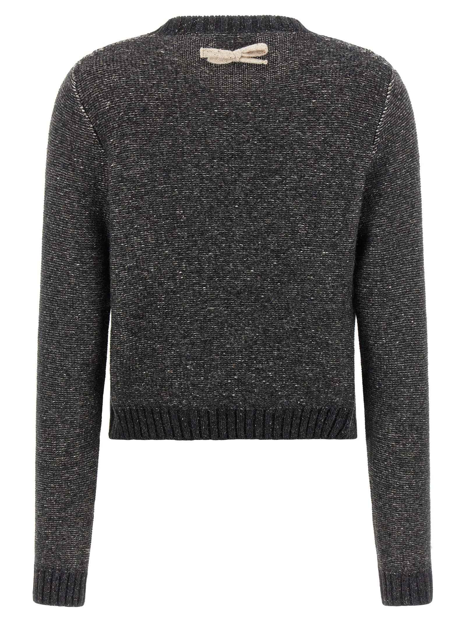 Moschino Gray Wool Cardigan