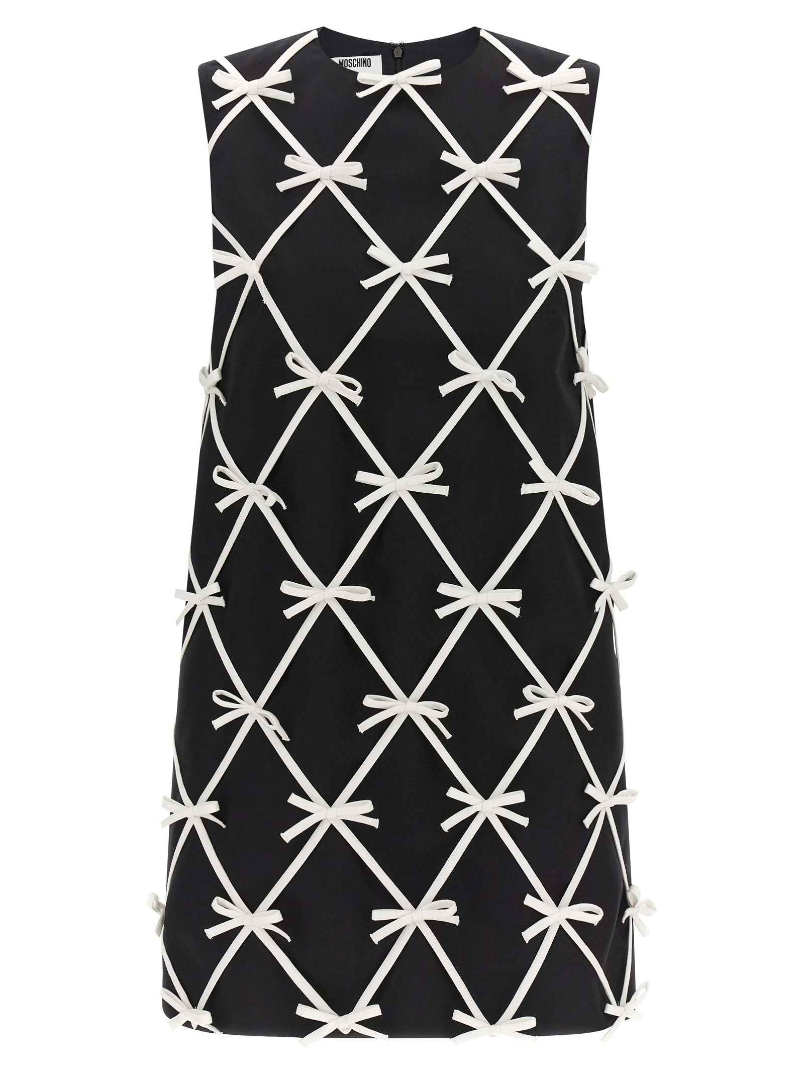 Moschino Bicolor Virgin Wool Short Dress