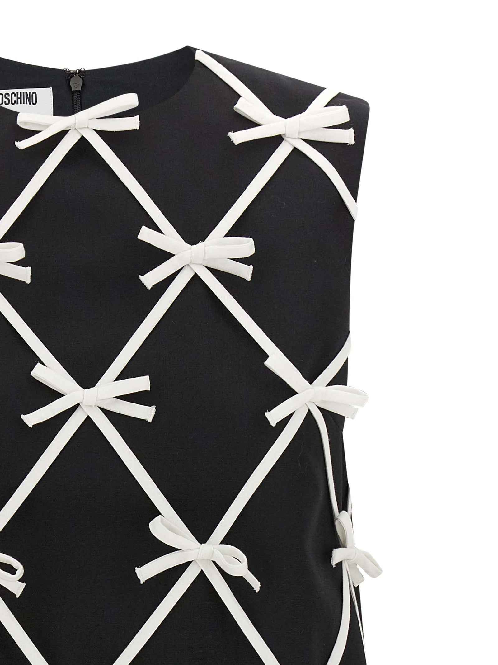 Moschino Bicolor Virgin Wool Short Dress