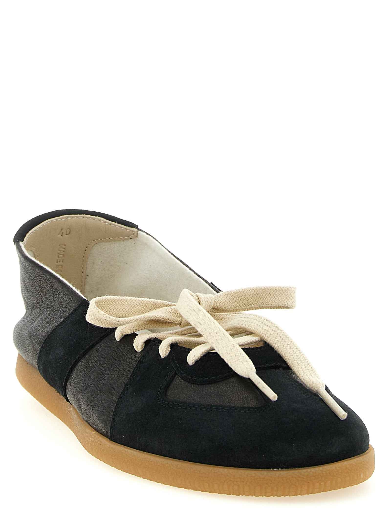 Maison Margiela Black Lamb Leather Ballet Flats
