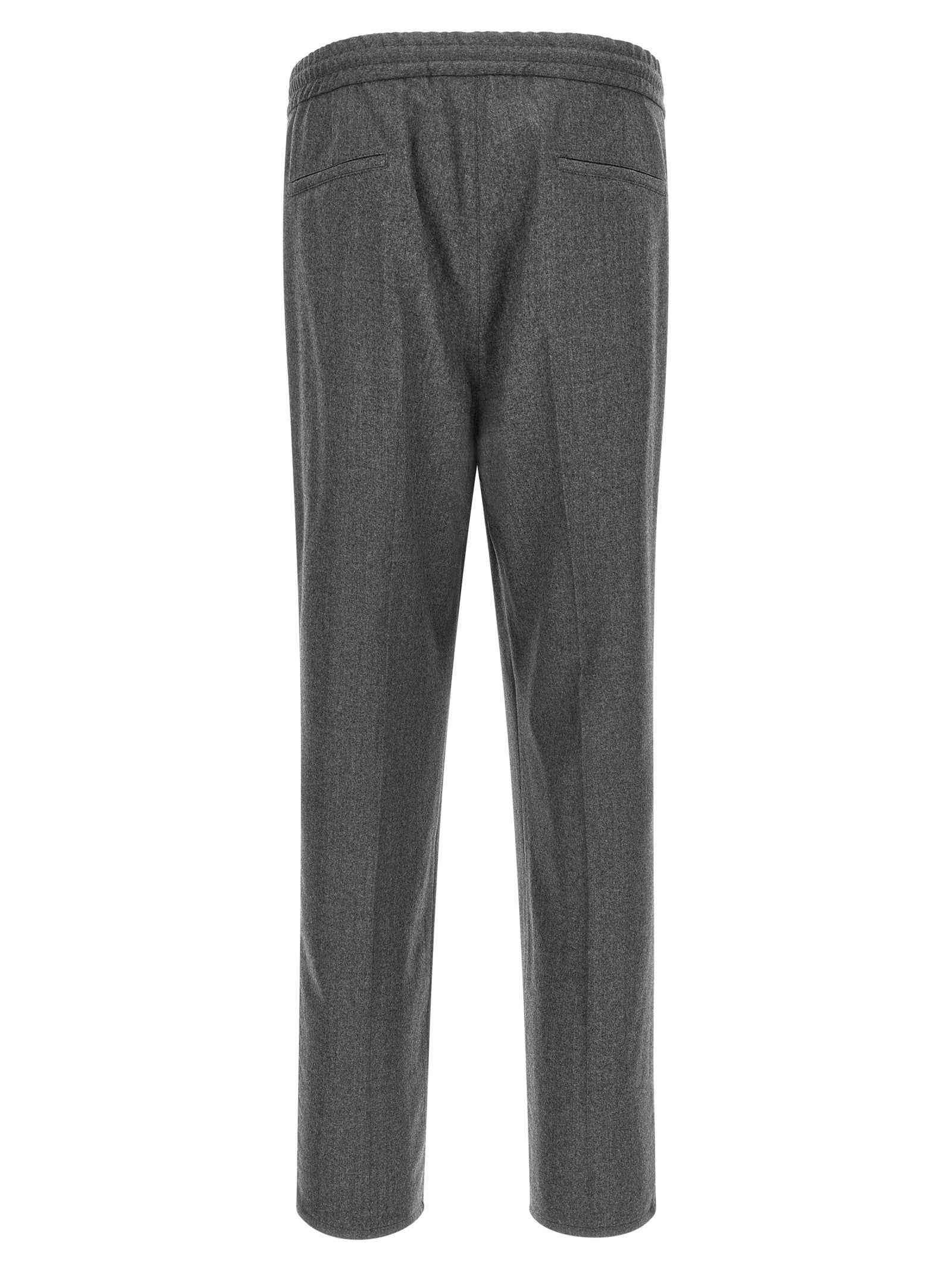 Brunello Cucinelli Gray Virgin Wool Casual Pants