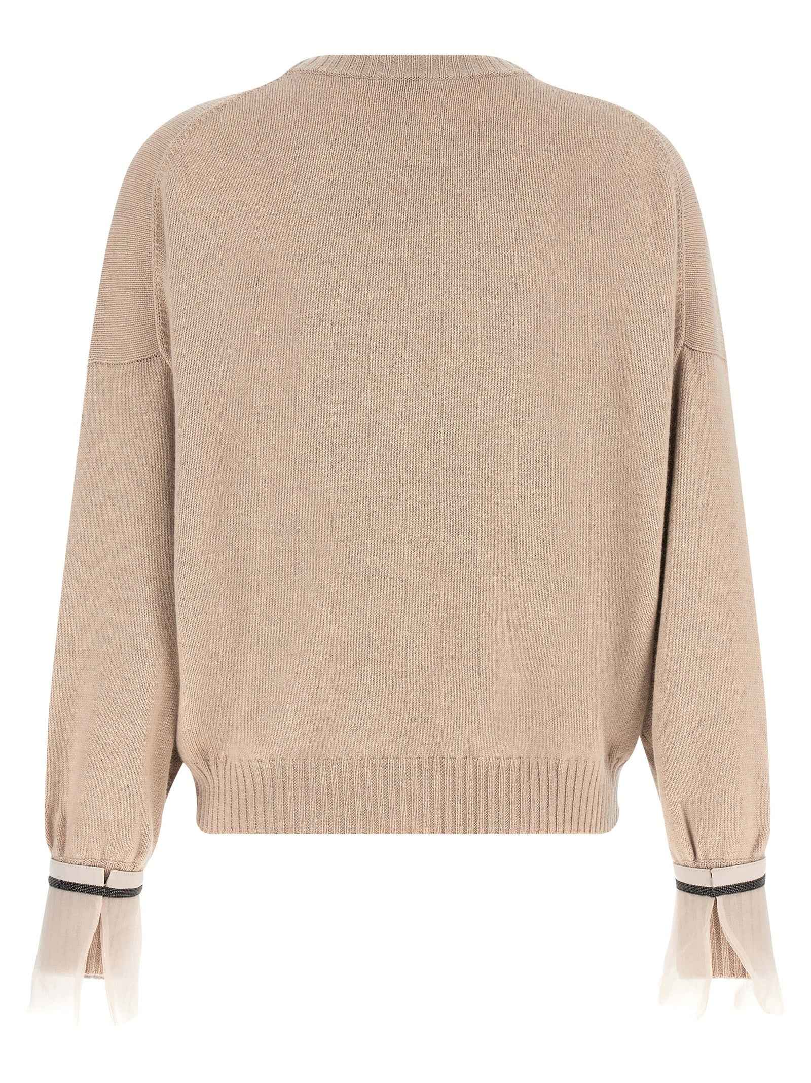 Brunello Cucinelli Beige Cashmere Cardigan