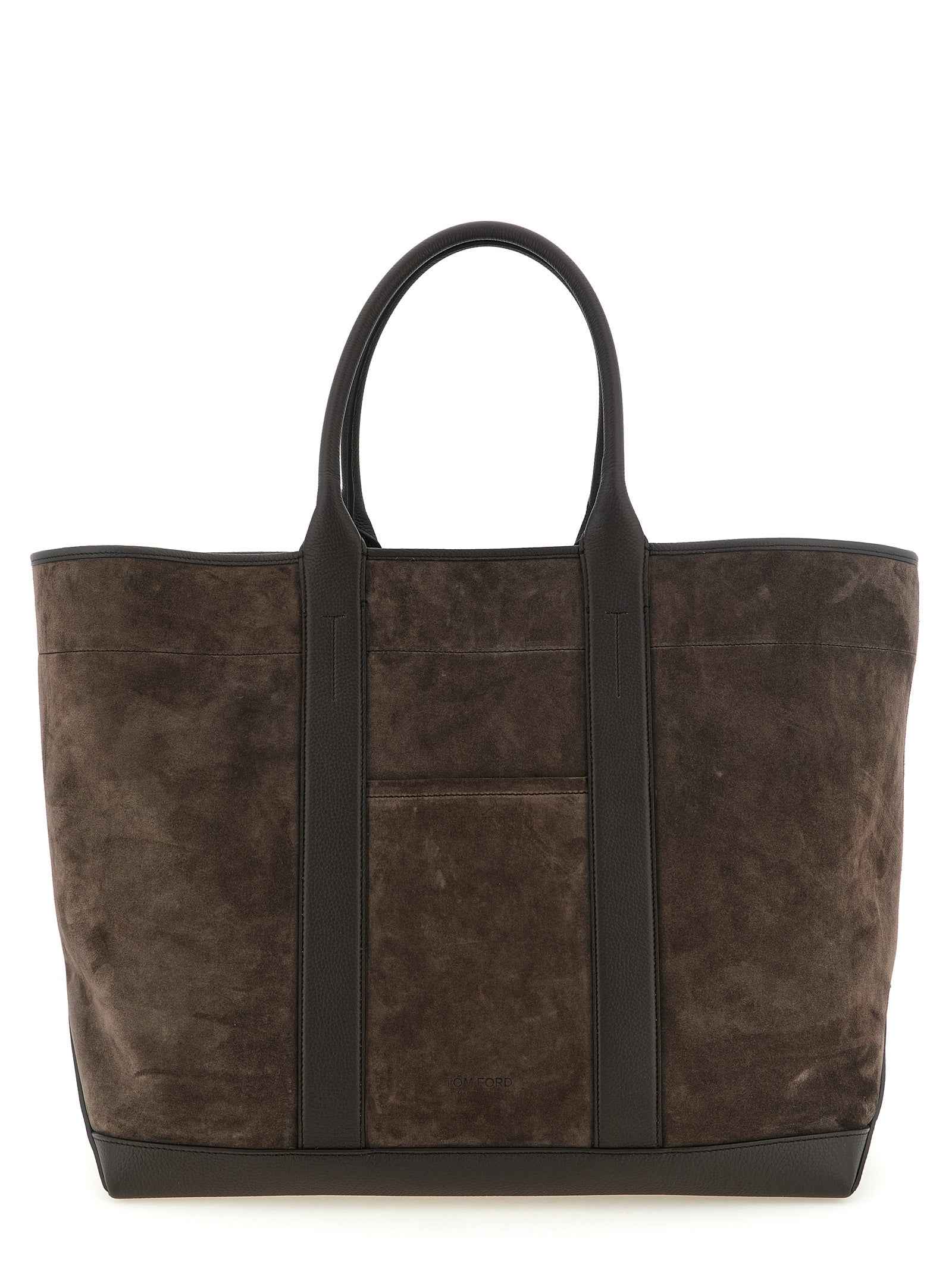 Tom Ford Brown Calfskin Tote Bag