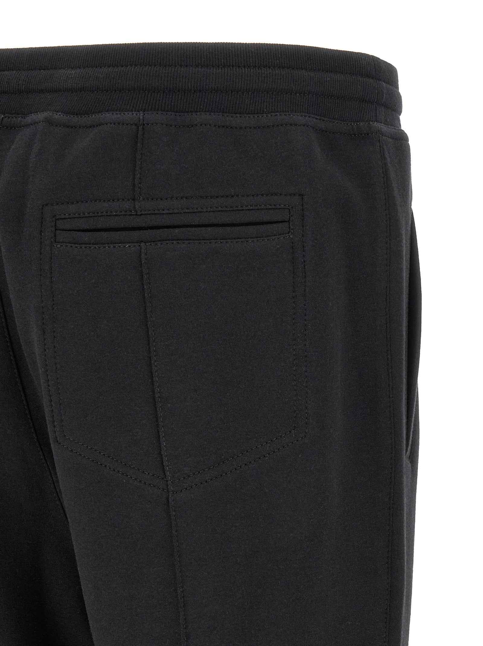 Brunello Cucinelli Black Cotton Joggers (Workout Pants)