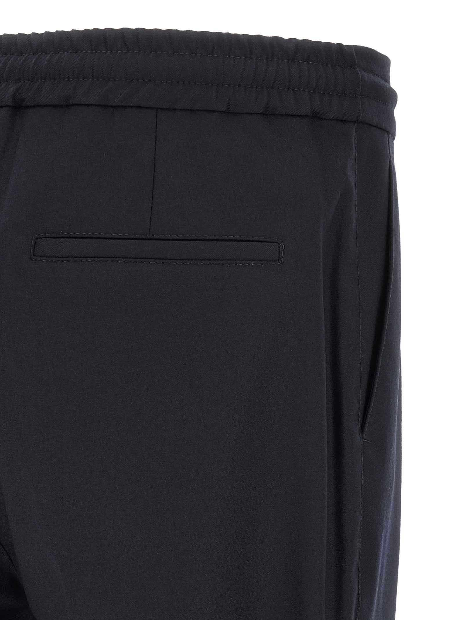 Brunello Cucinelli Blue Virgin Wool Casual Pants