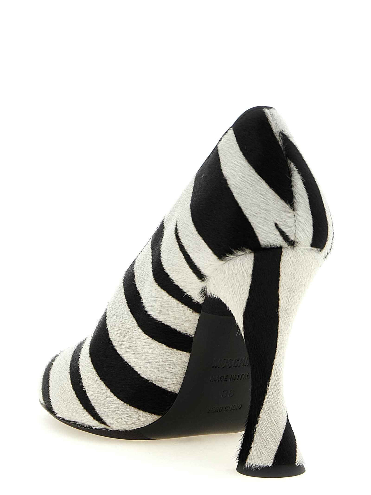 Moschino Bicolor Calfskin High Heel Pumps