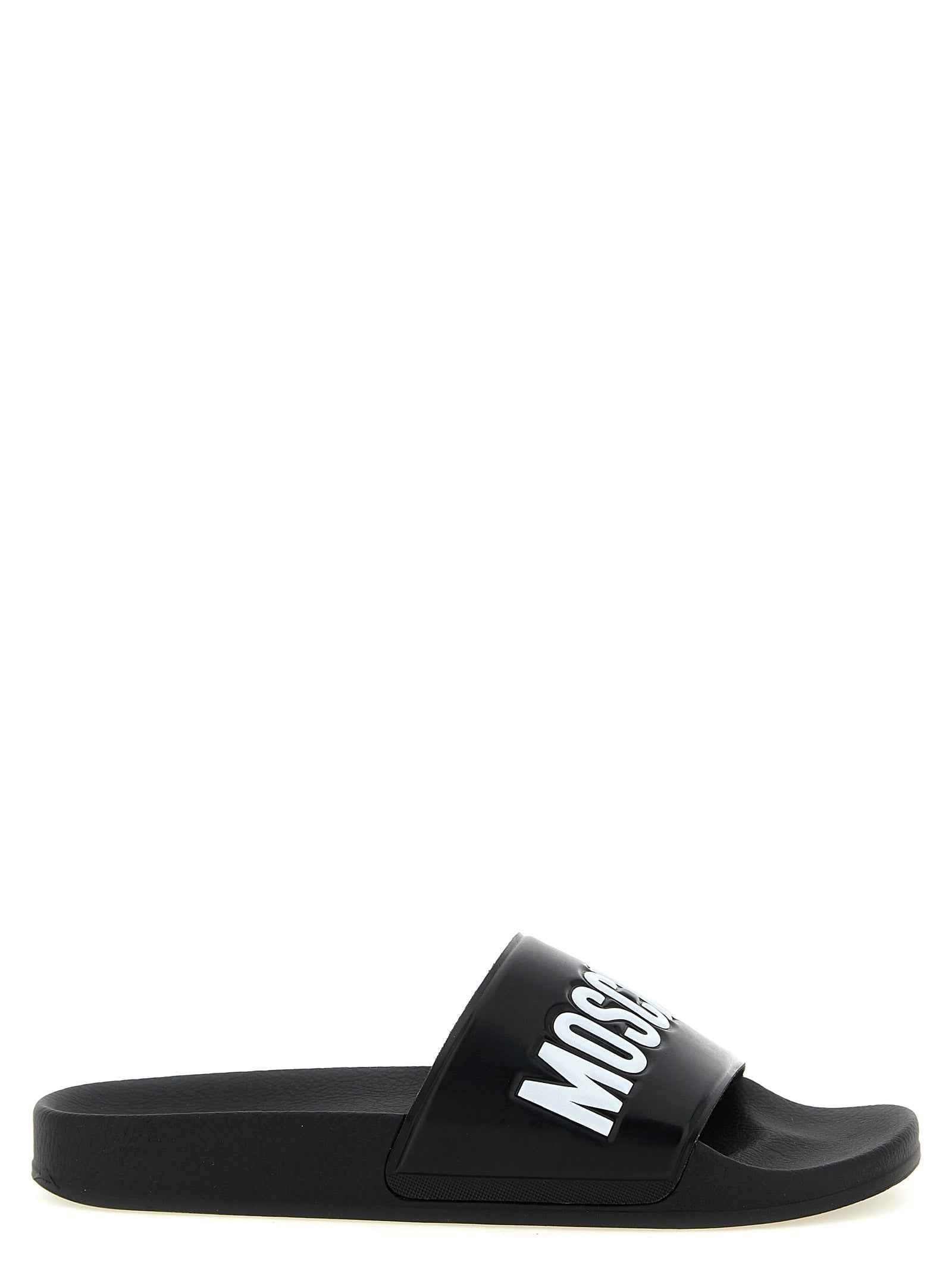 Moschino Bicolor Pvc Slides