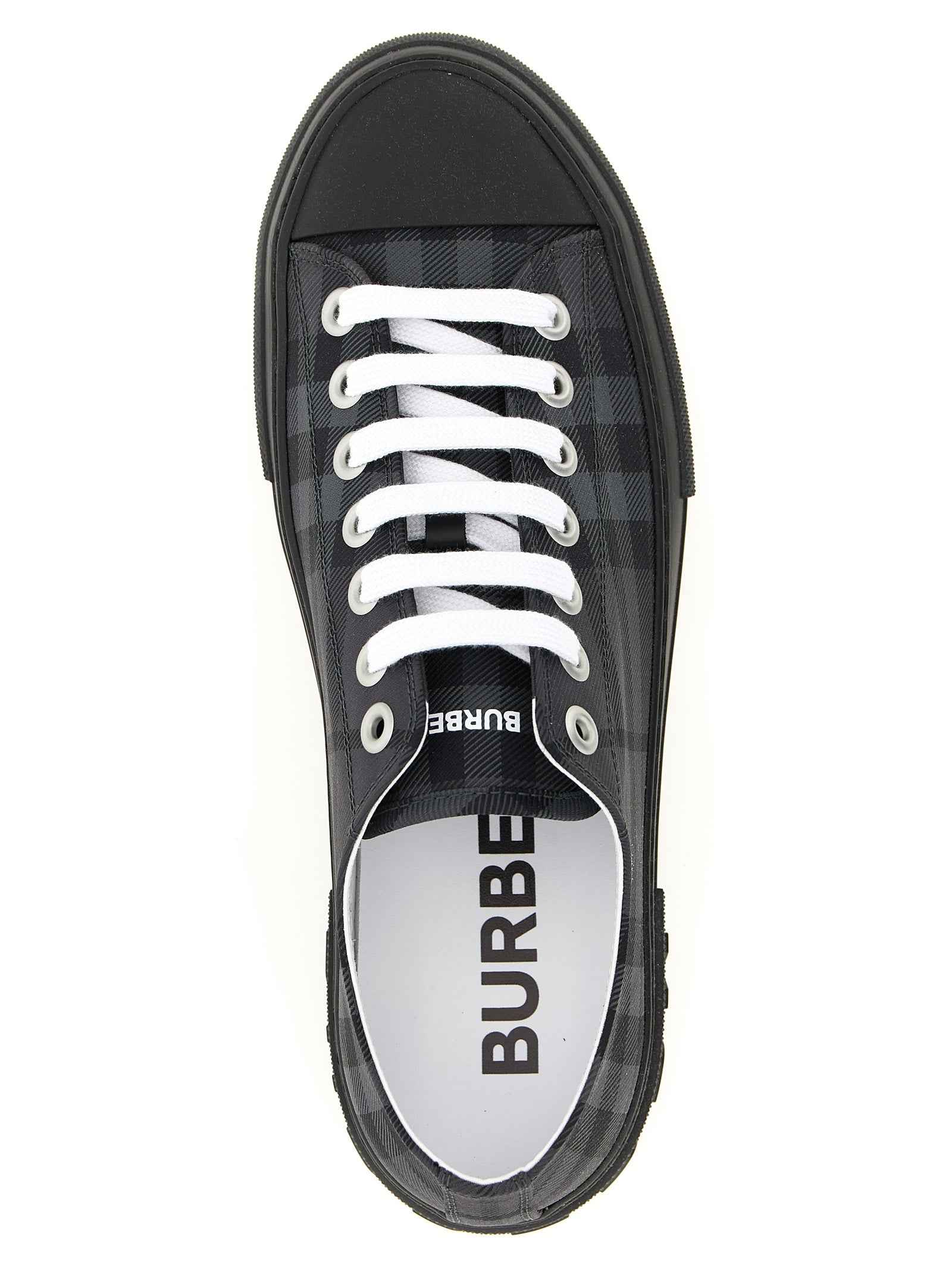 Burberry Gray Polyamide Low Top Sneakers