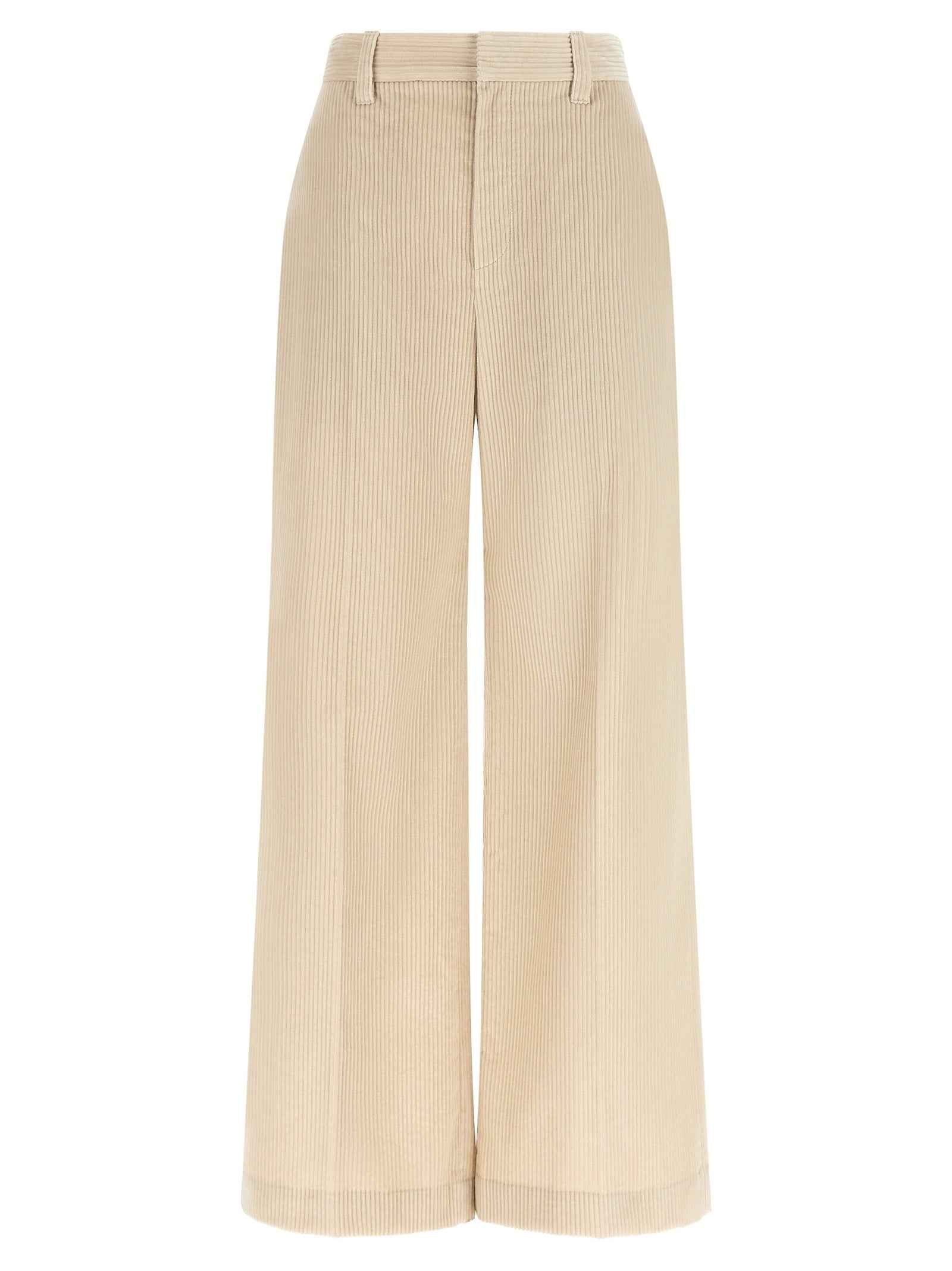 Brunello Cucinelli Beige Cotton Casual Pants