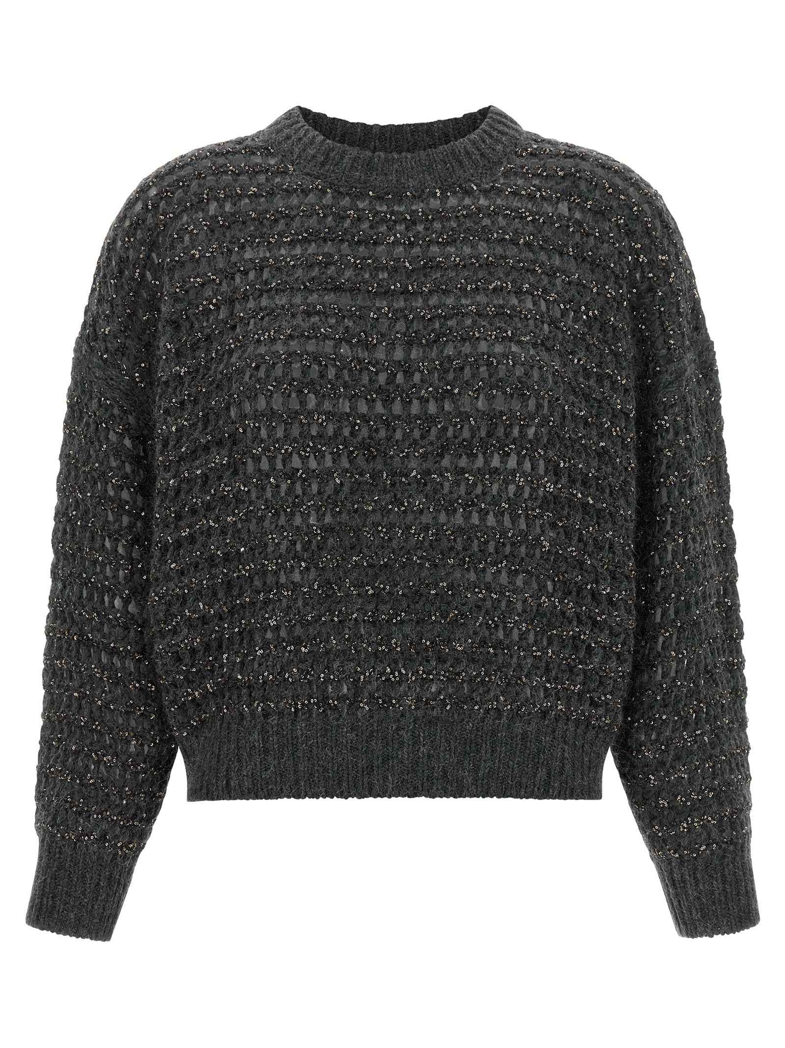 Brunello Cucinelli Gray Elastane Cardigan