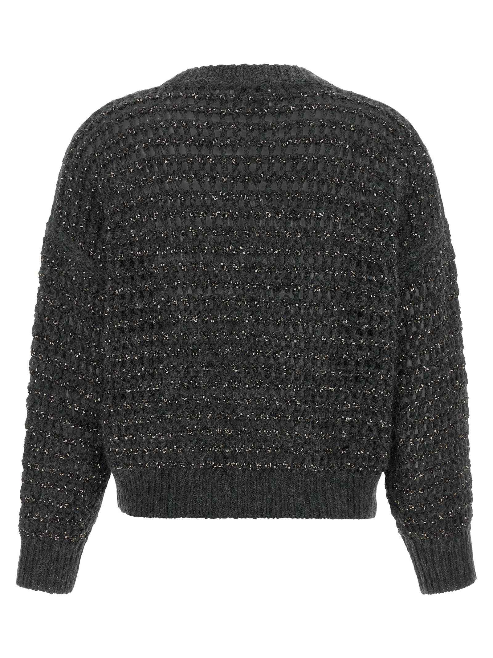 Brunello Cucinelli Gray Elastane Cardigan