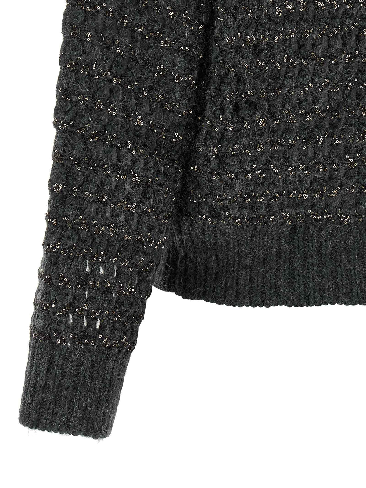Brunello Cucinelli Gray Elastane Cardigan